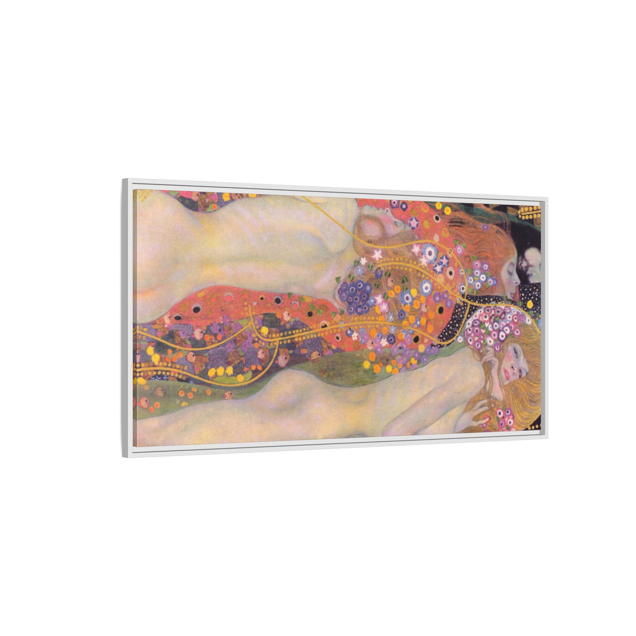 Water Serpents II (1904-1907) Framed Canvas | Gustav Klimt Wall Art