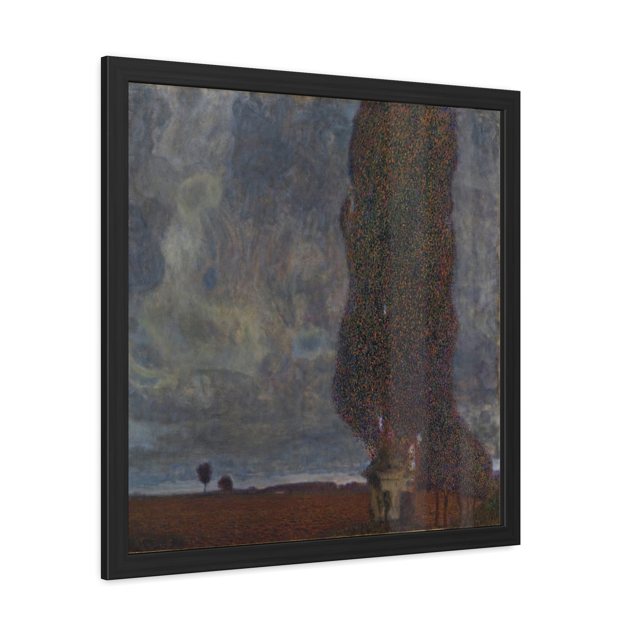 Approaching Thunderstorm (The Large Poplar II) Framed Poster | Gustav Klimt Wall Art