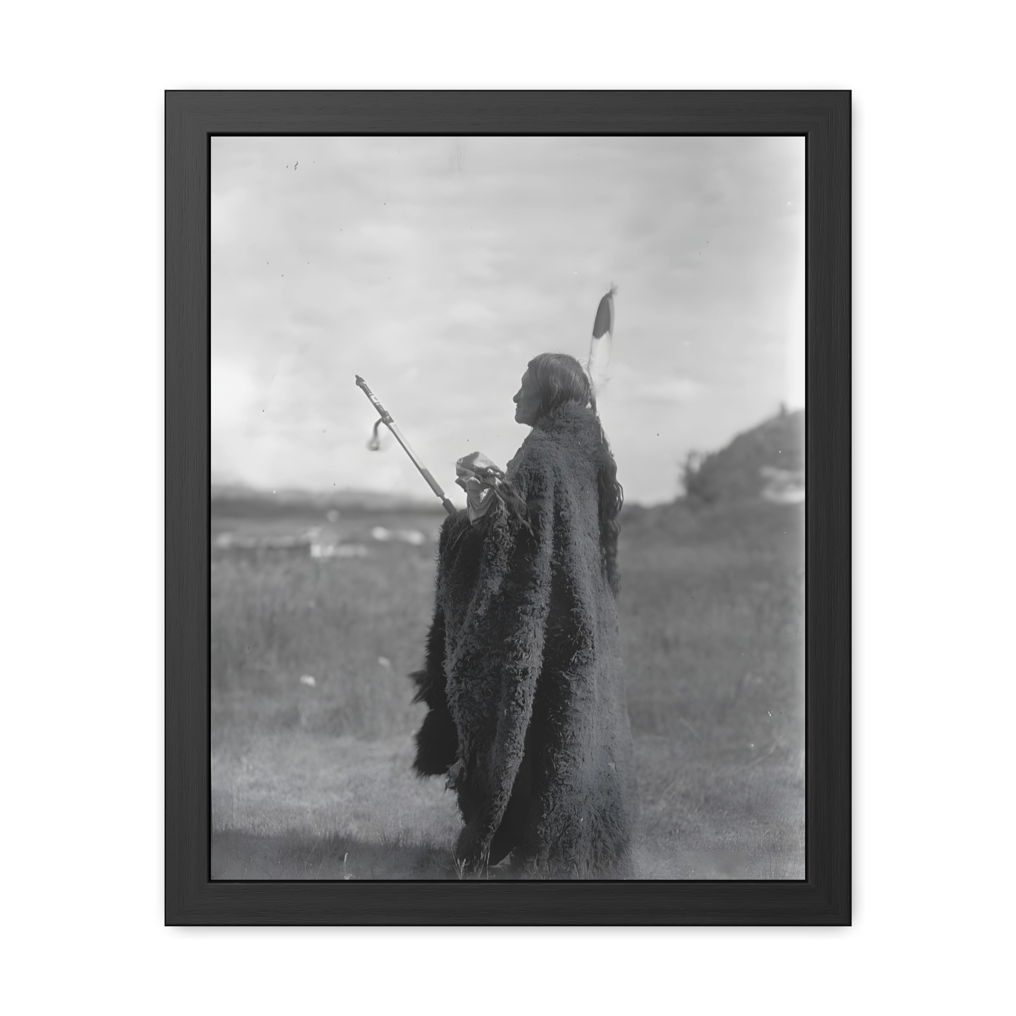Hu Kalowa Pi Ceremony, Lakota (1907) Framed Poster | Photo Wall Art