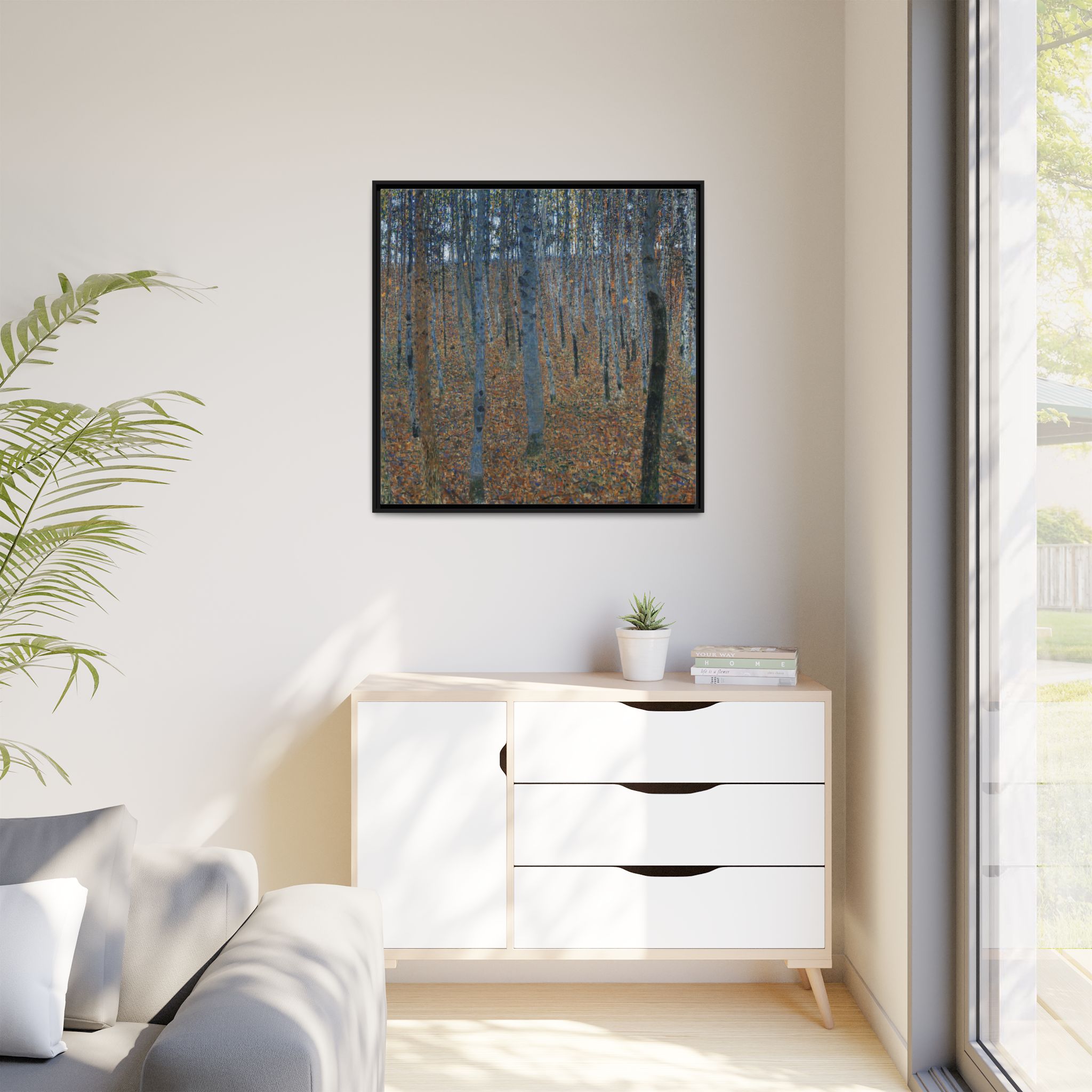 Beech Grove I (1902-1903) Framed Canvas | Gustav Klimt Wall Art