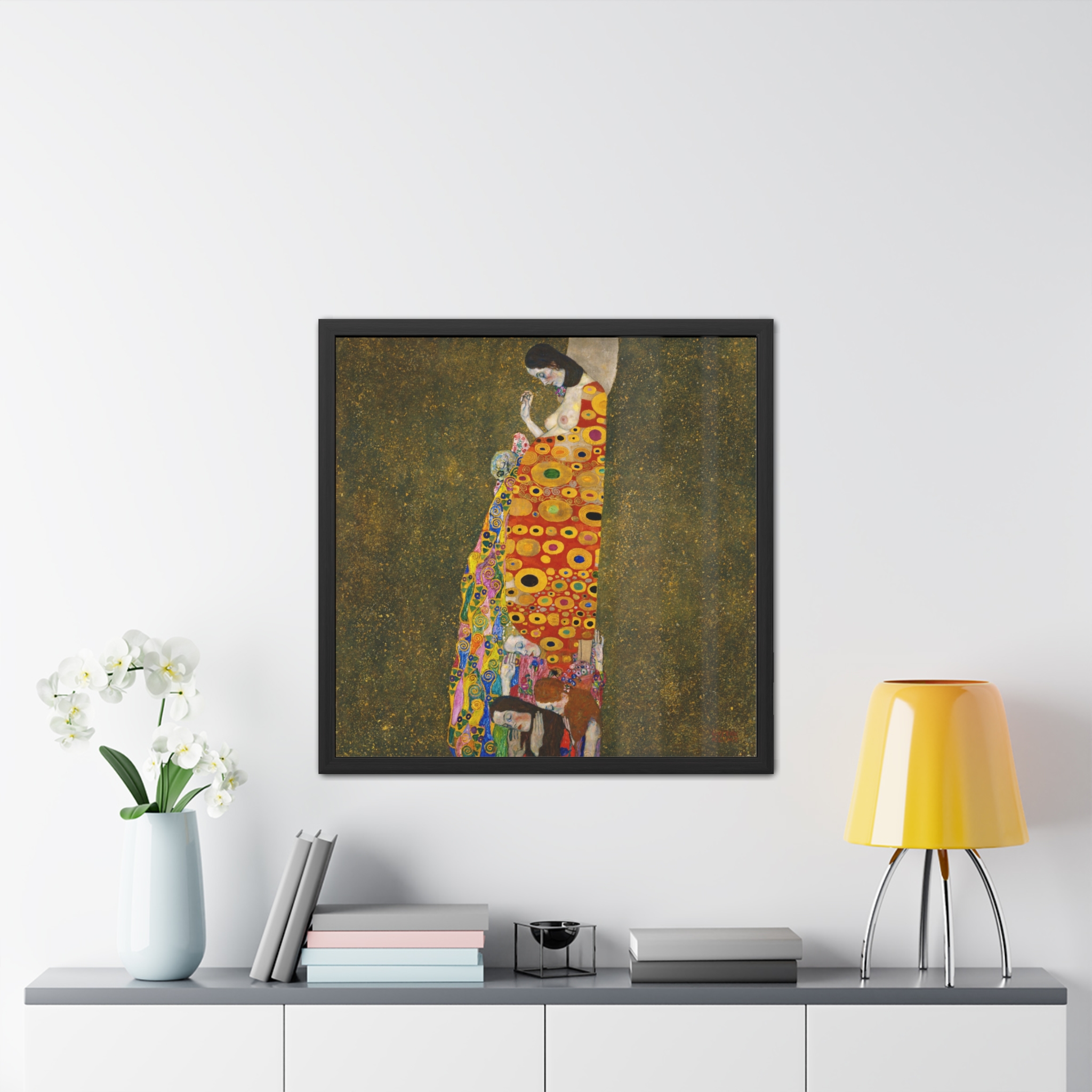Hope II (1907-1908) Framed Poster | Gustav Klimt Wall Art