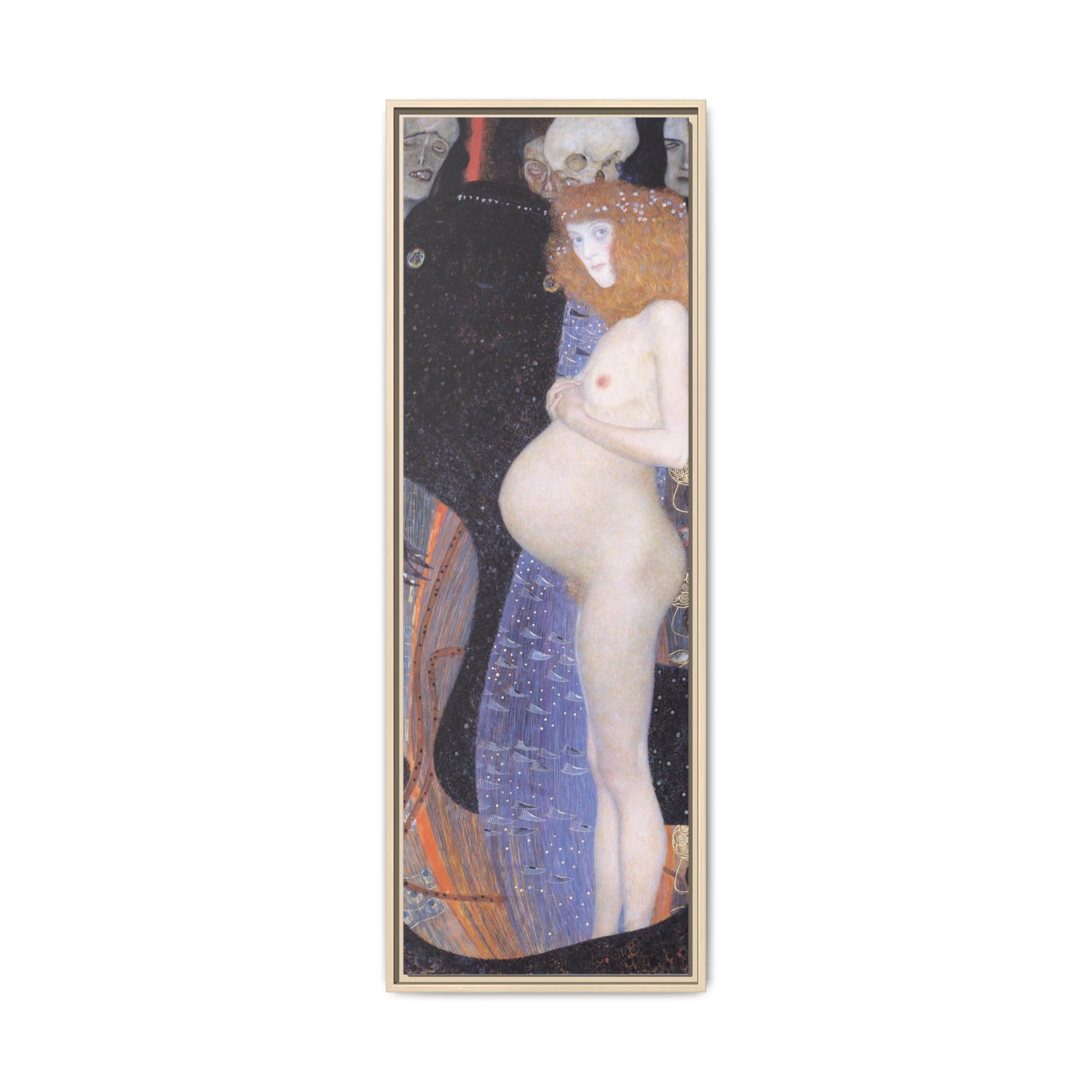 Hope I (1903) Framed Canvas | Gustav Klimt Wall Art