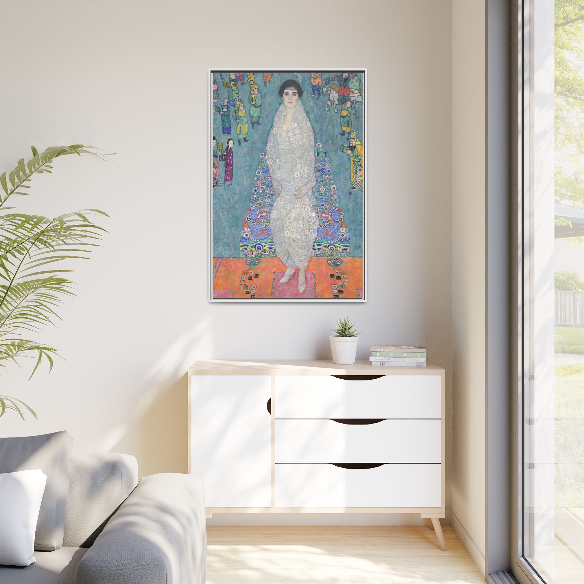 Portrait of Elisabeth Lederer (1914-1916) Framed Canvas | Gustav Klimt Wall Art