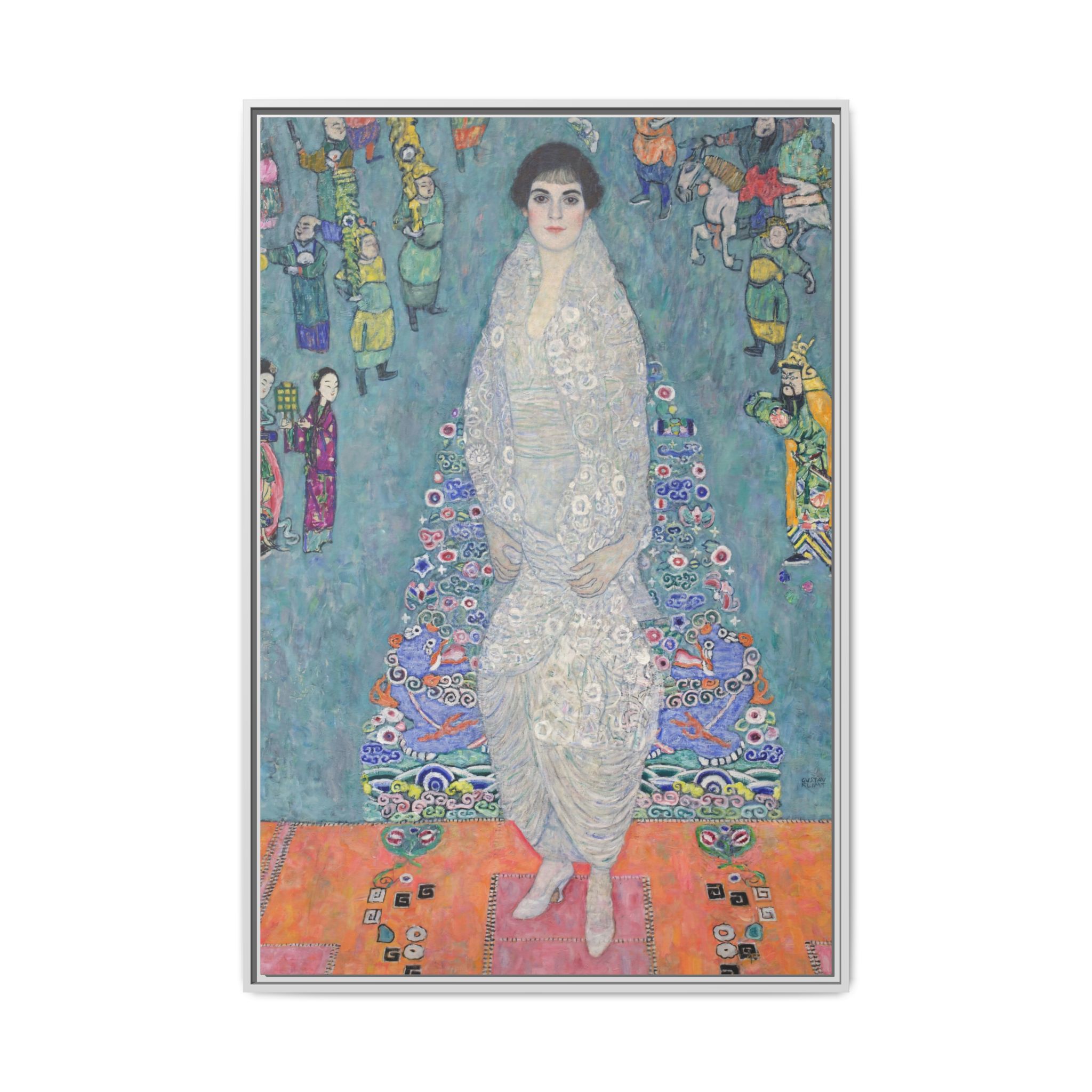 Portrait of Elisabeth Lederer (1914-1916) Framed Canvas | Gustav Klimt Wall Art