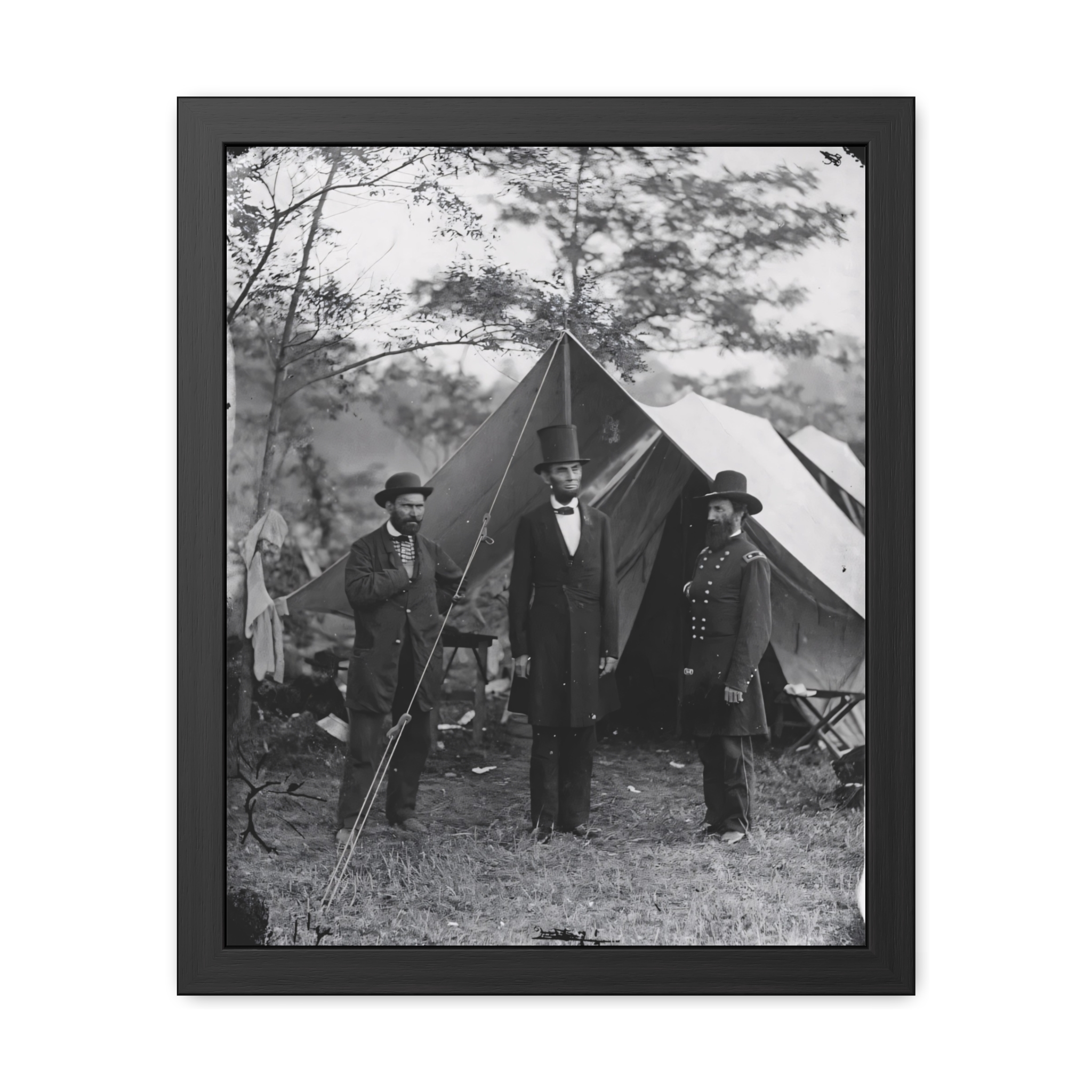 Pinkerton, President Lincoln and McClernand (1862) Framed Poster | Photo Wall Art