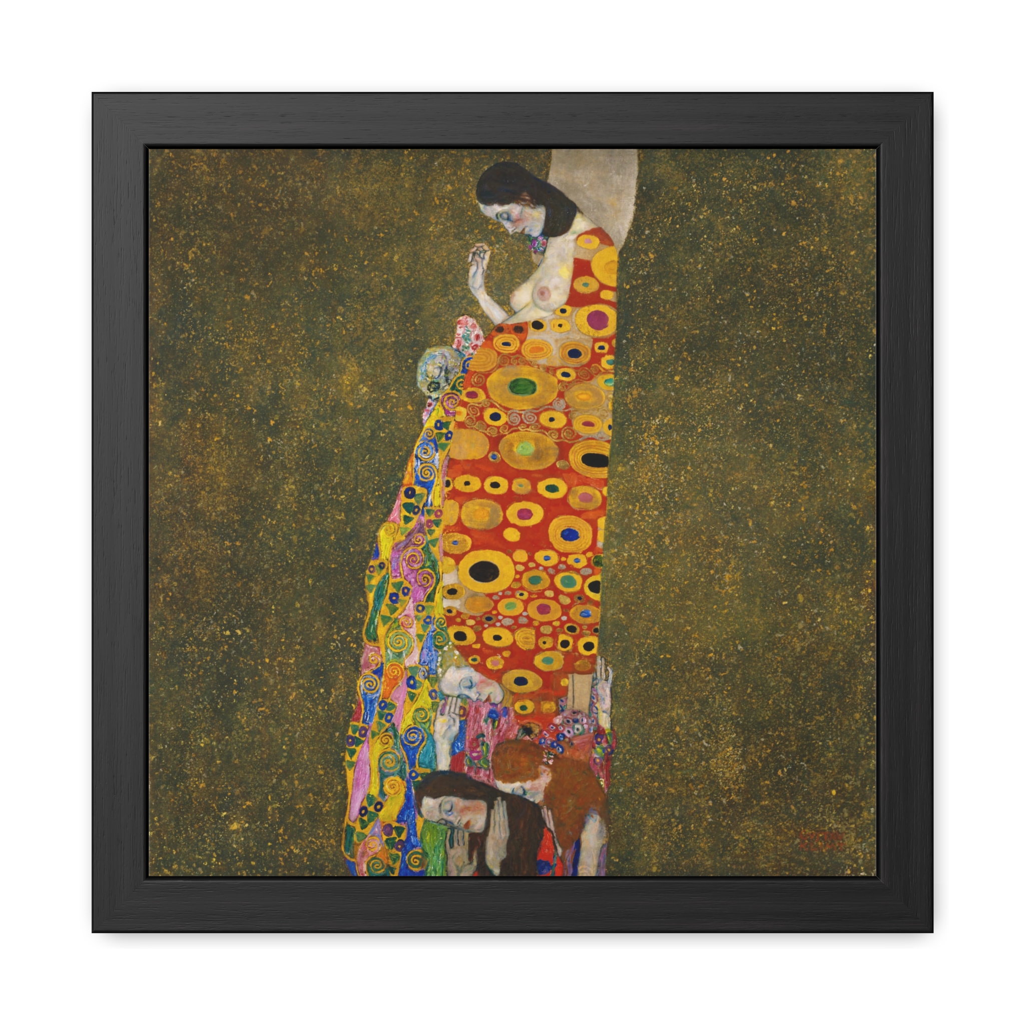 Hope II (1907-1908) Framed Poster | Gustav Klimt Wall Art