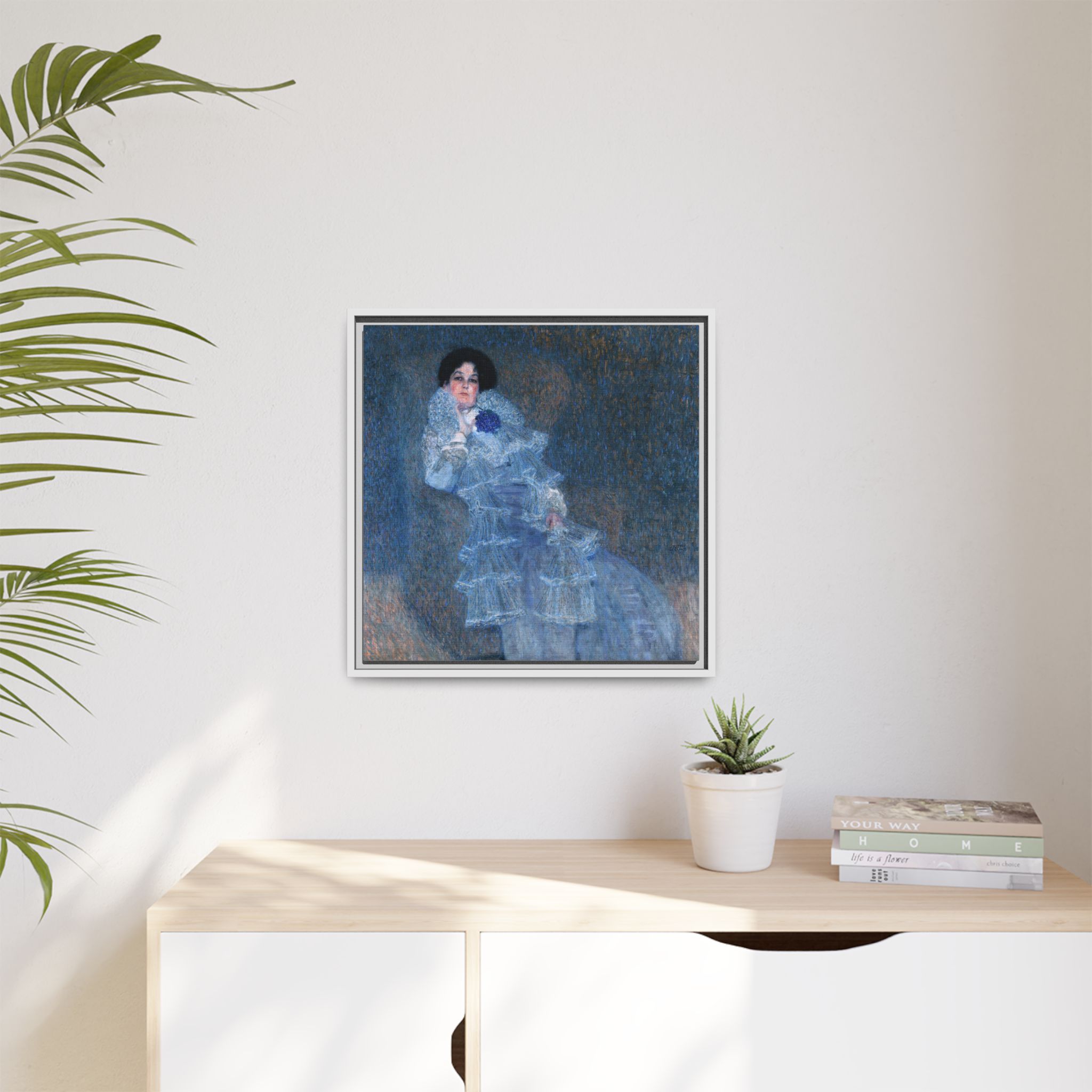 Portrait of Marie Henneberg (1901-1902) Framed Canvas | Gustav Klimt Wall Art