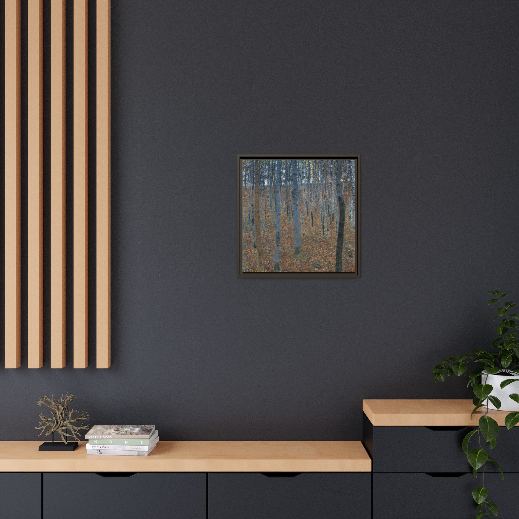 Beech Grove I (1902-1903) Framed Canvas | Gustav Klimt Wall Art