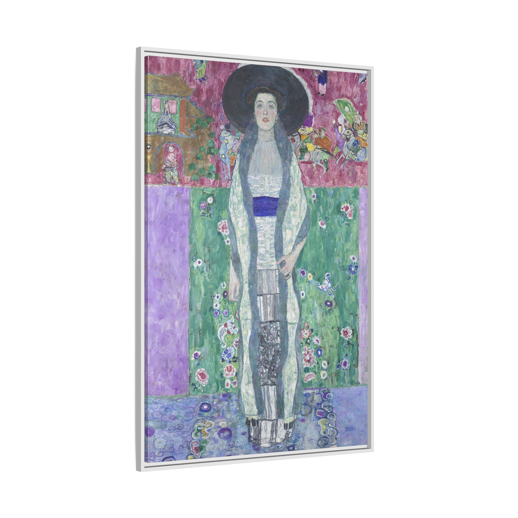 Portrait of Adele Bloch-Bauer II (1912) Framed Canvas | Gustav Klimt Wall Art