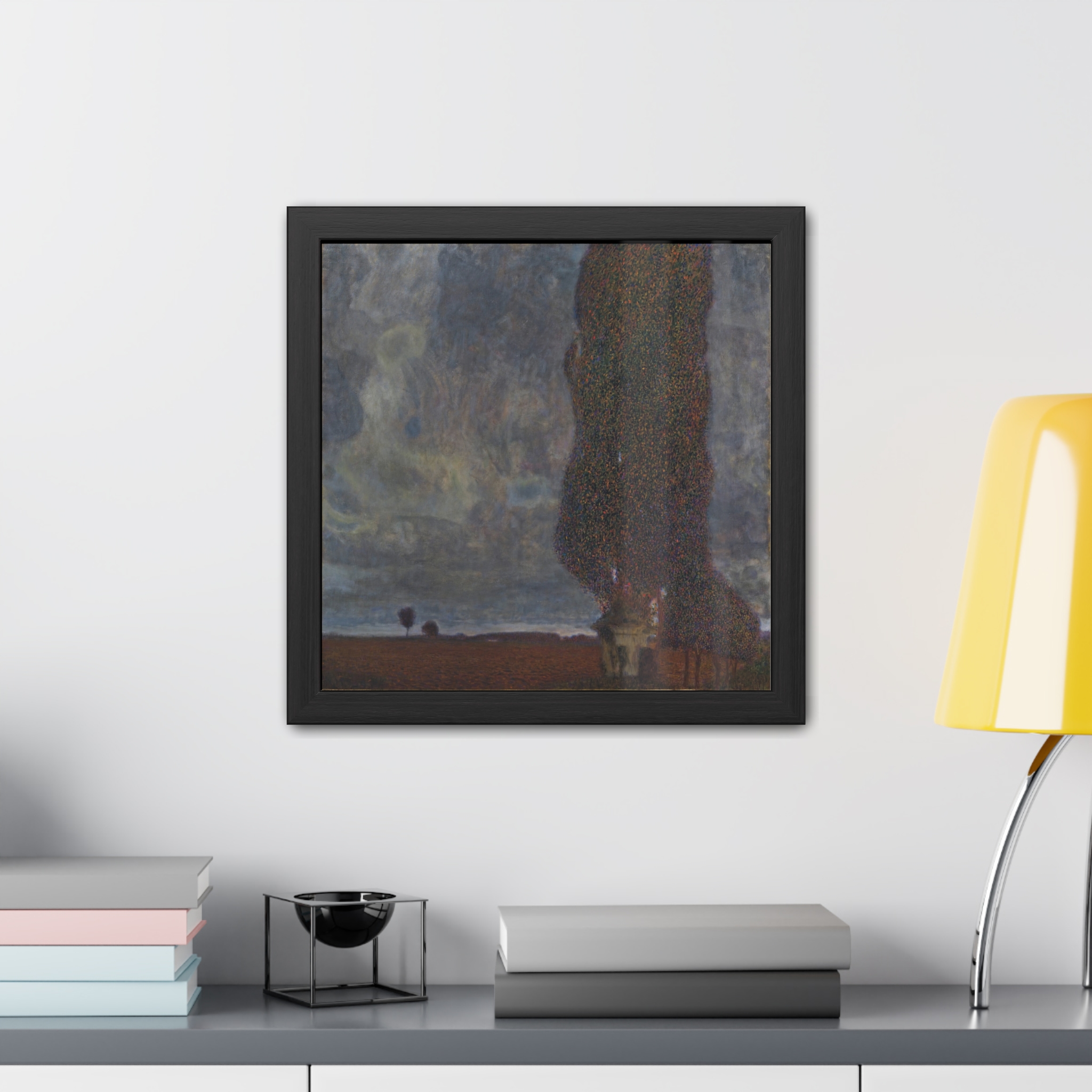 Approaching Thunderstorm (The Large Poplar II) Framed Poster | Gustav Klimt Wall Art