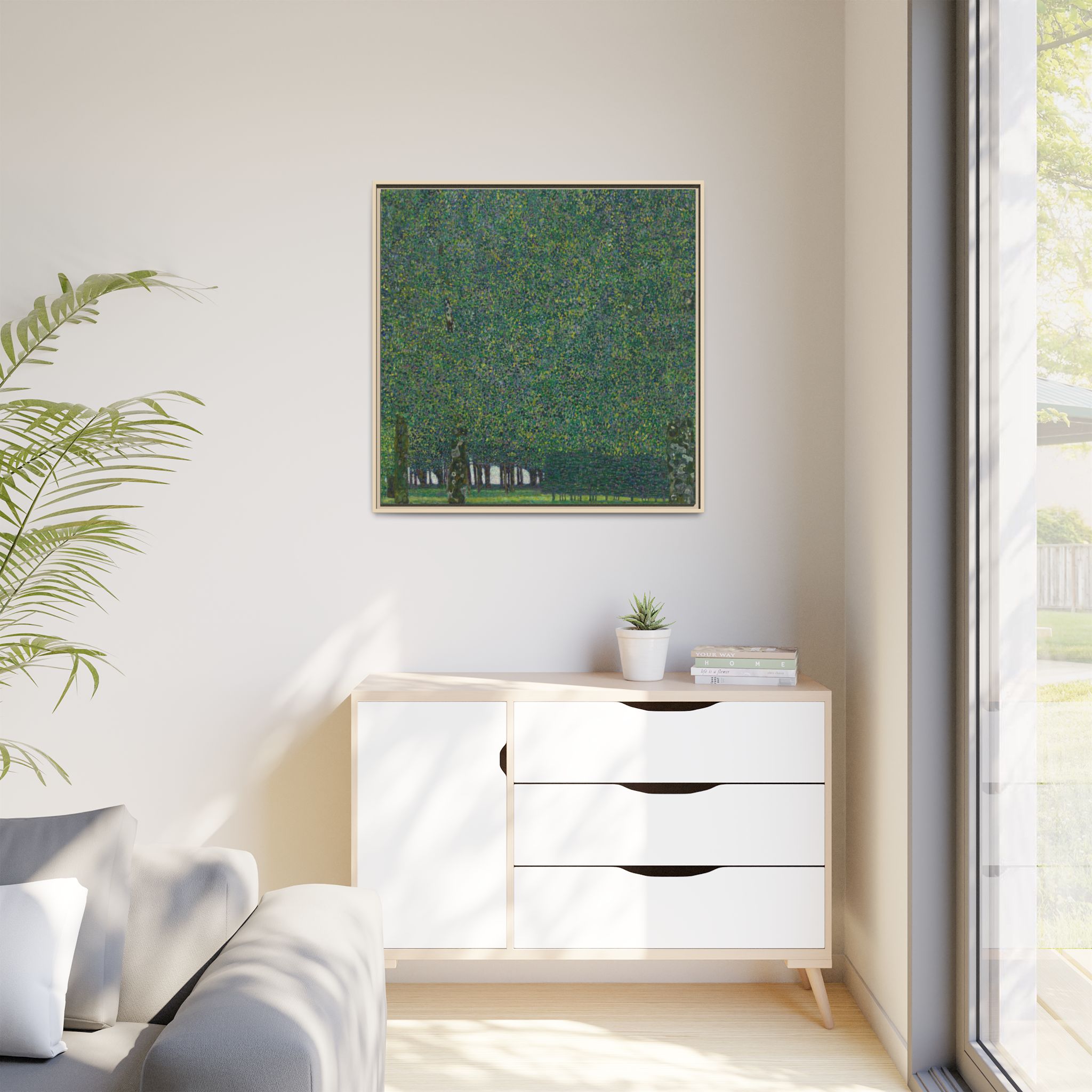 The Park (1909-1910) Framed Canvas | Gustav Klimt Wall Art
