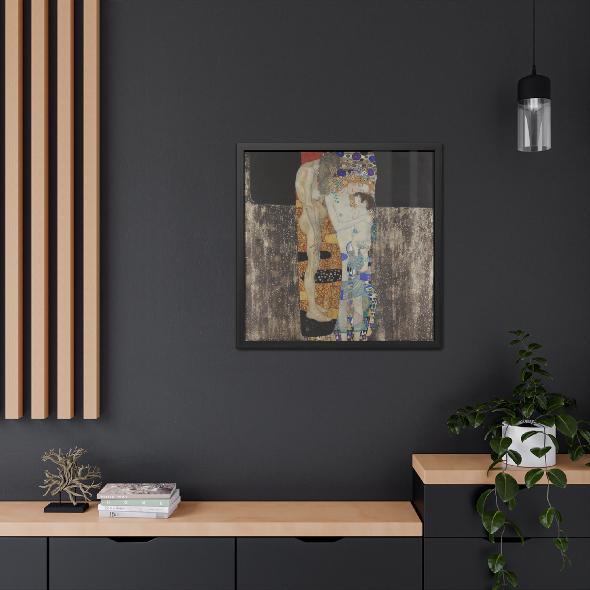 The Three Ages of Woman (1905) Framed Poster | Gustav Klimt Wall Art