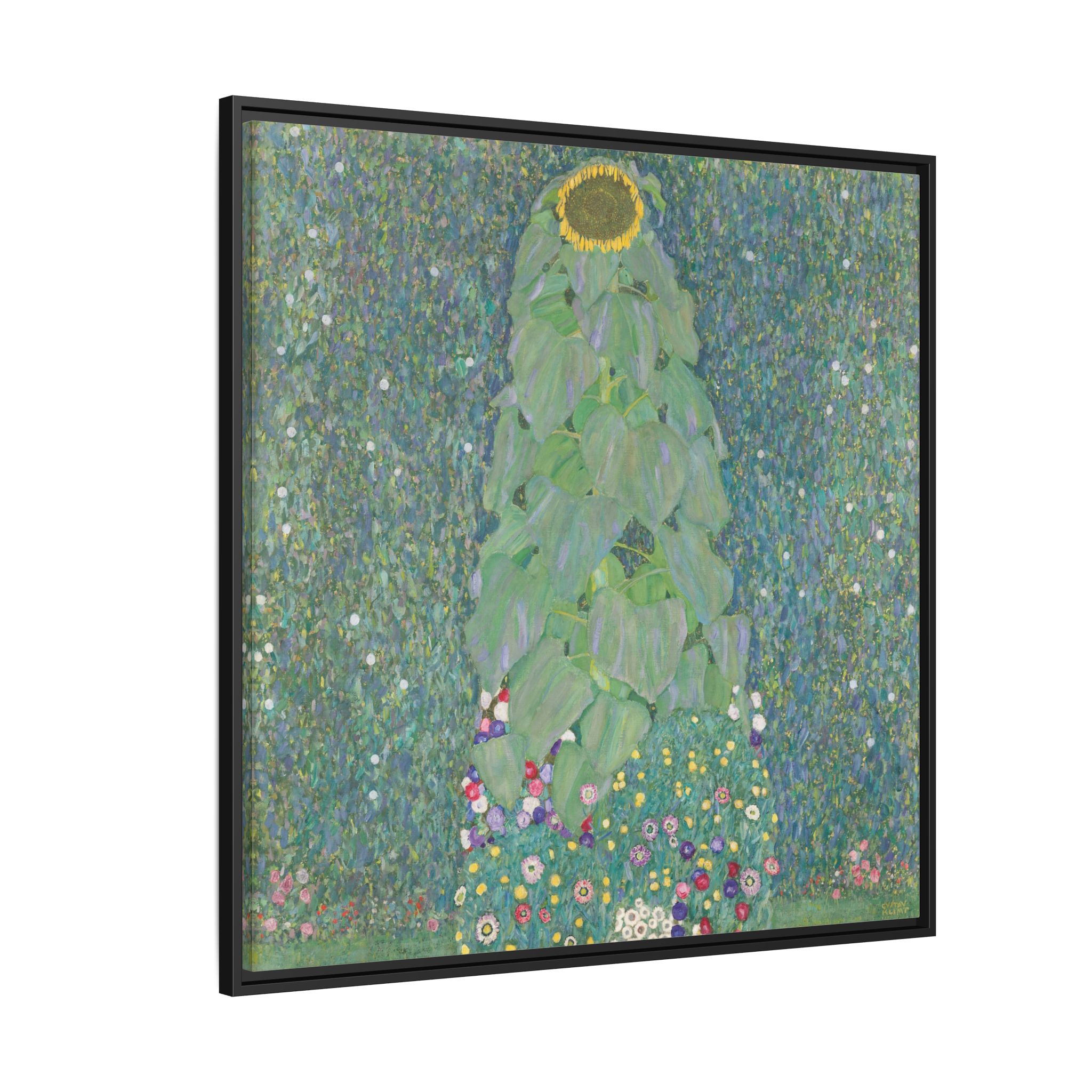 The Sunflower (1907-1908) Framed Canvas | Gustav Klimt Wall Art