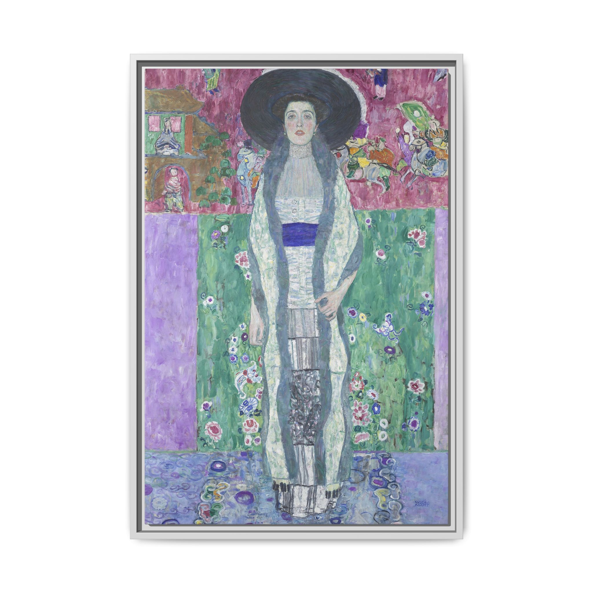 Portrait of Adele Bloch-Bauer II (1912) Framed Canvas | Gustav Klimt Wall Art