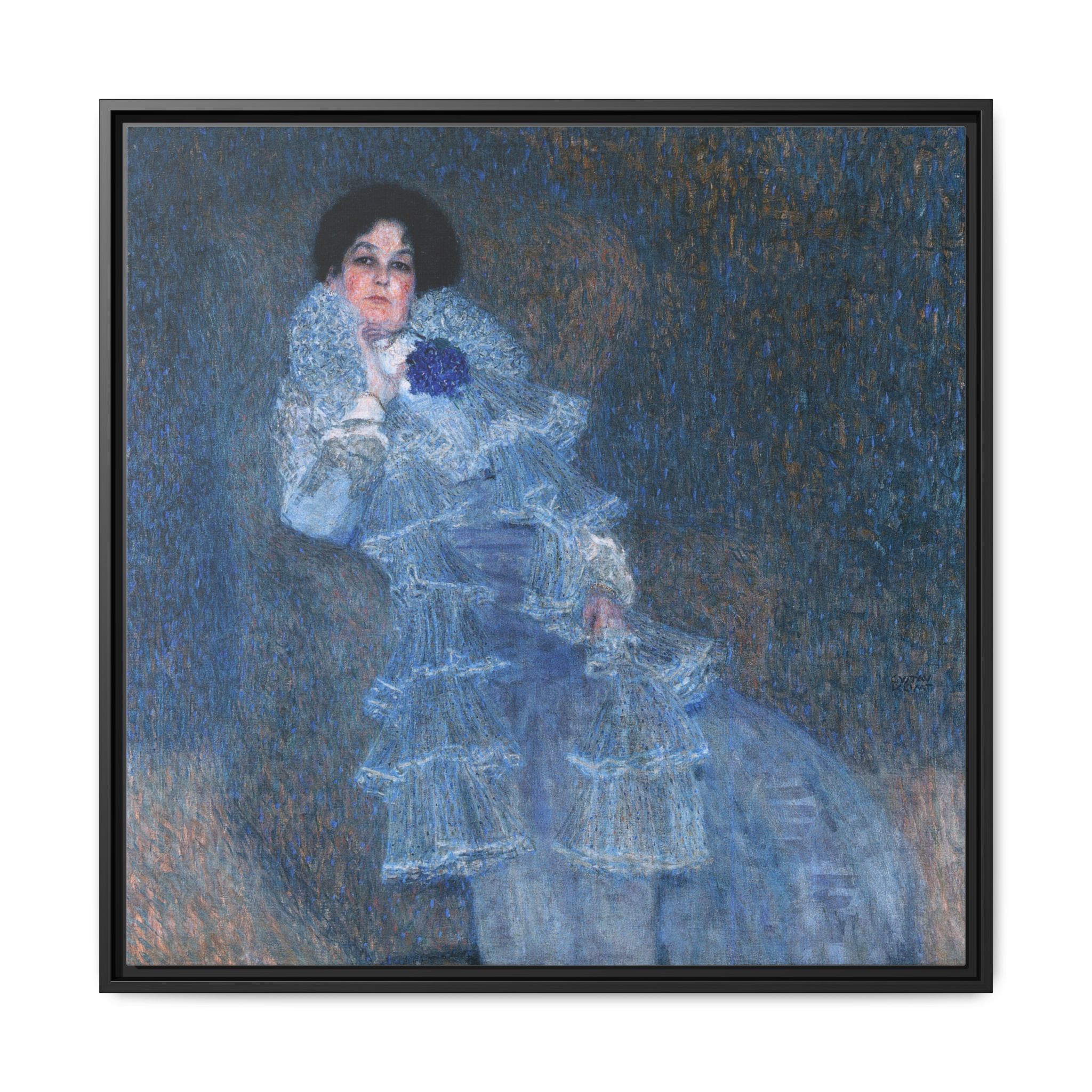 Portrait of Marie Henneberg (1901-1902) Framed Canvas | Gustav Klimt Wall Art