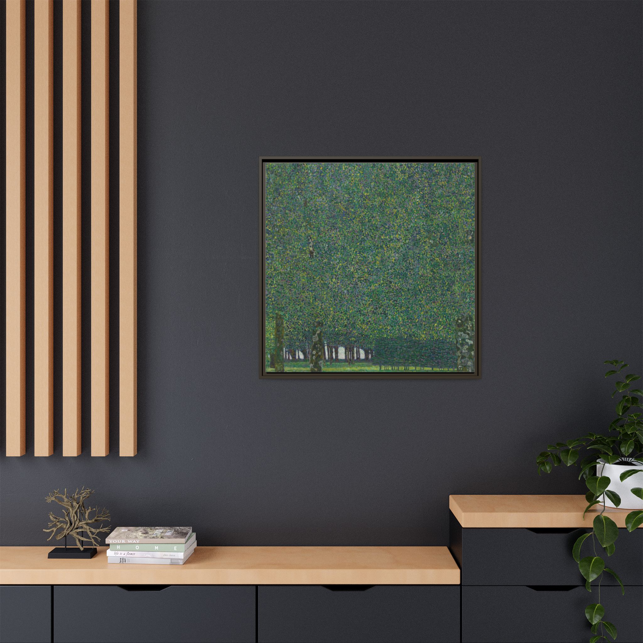 The Park (1909-1910) Framed Canvas | Gustav Klimt Wall Art