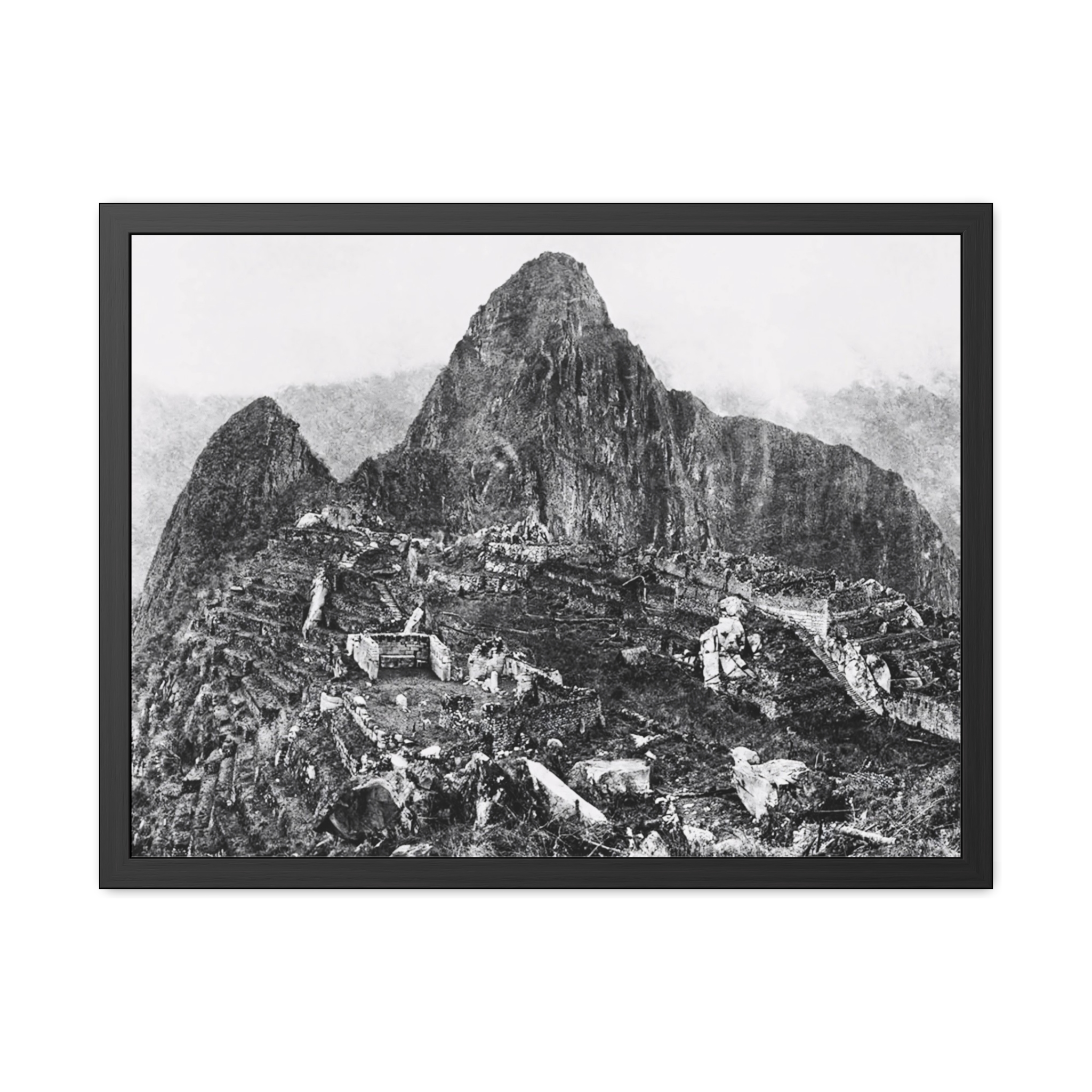 The First Photograph of Machu Picchu (1911) Framed Poster | Photo Wall Art
