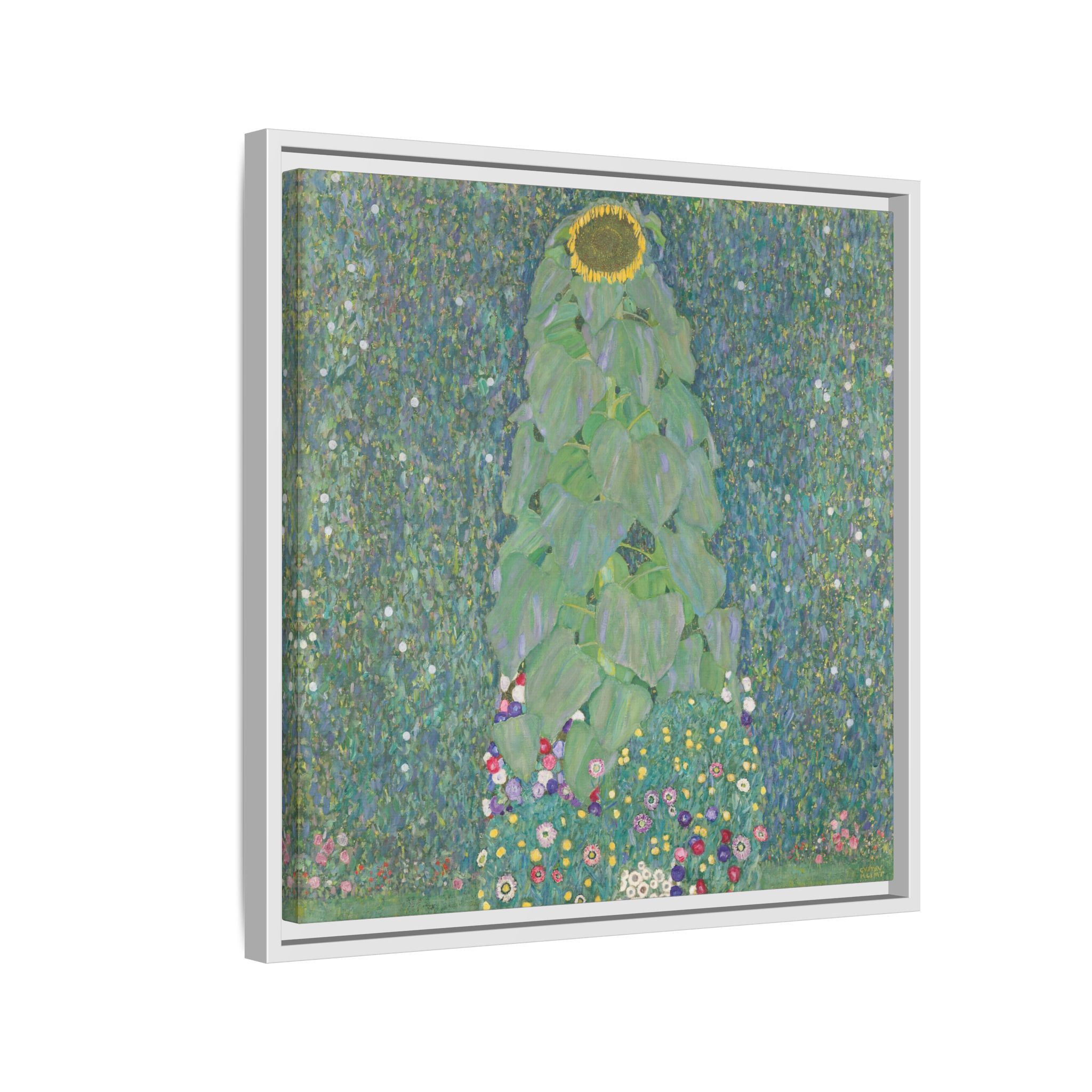 The Sunflower (1907-1908) Framed Canvas | Gustav Klimt Wall Art