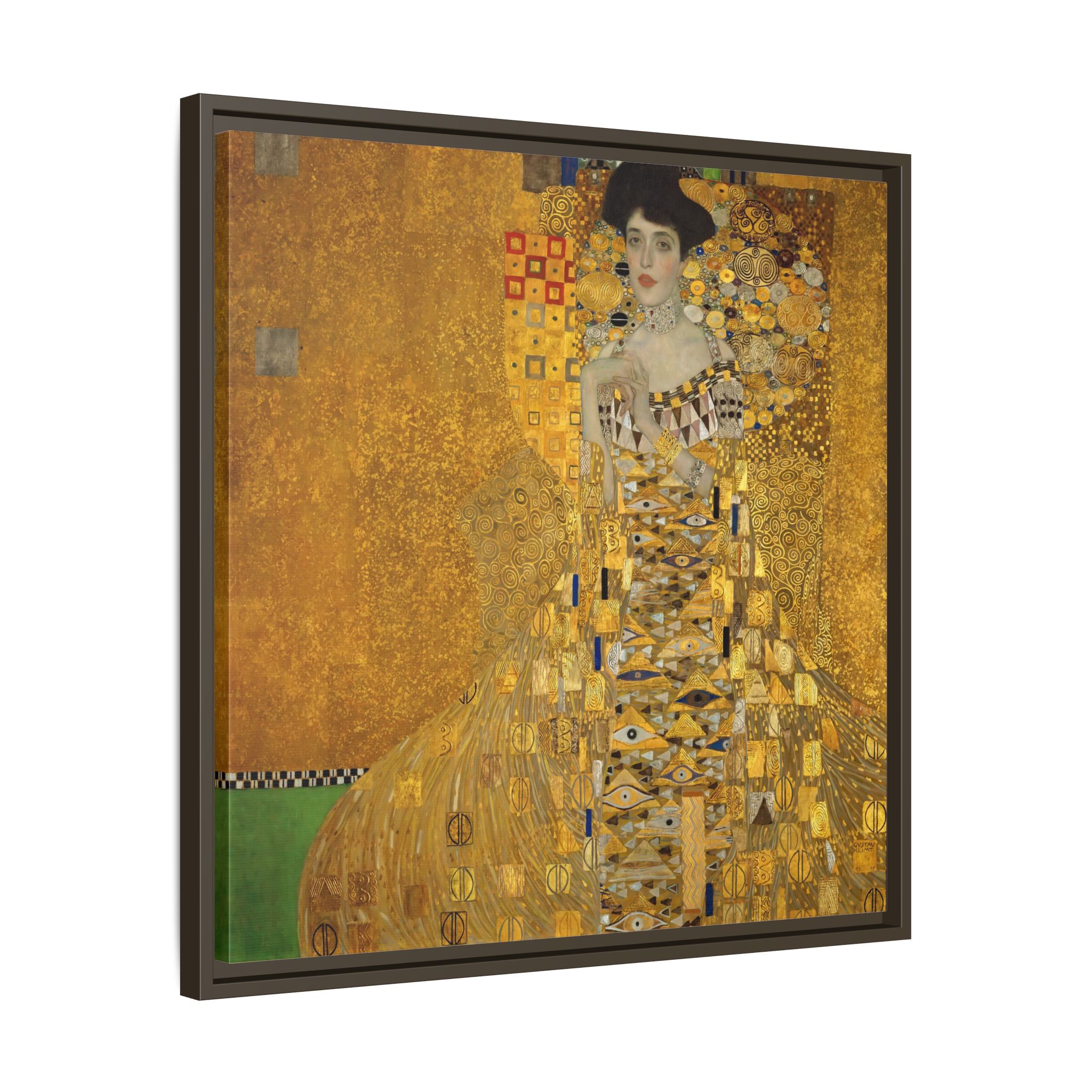 Portrait of Adele Bloch-Bauer I (1907) Framed Canvas | Gustav Klimt Wall Art