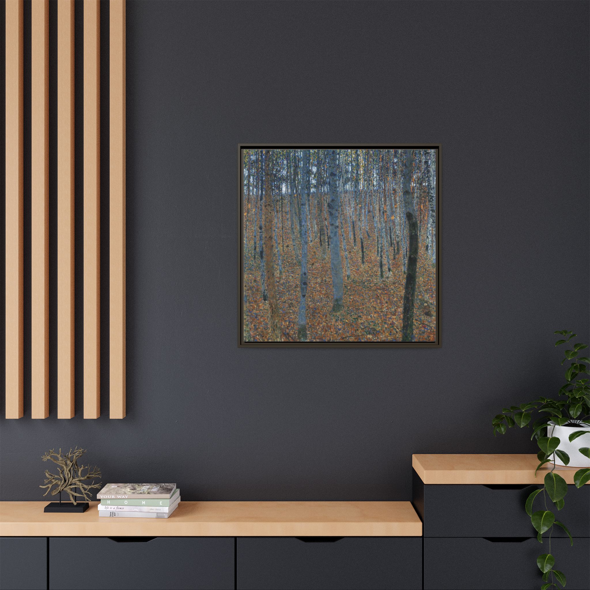 Beech Grove I (1902-1903) Framed Canvas | Gustav Klimt Wall Art