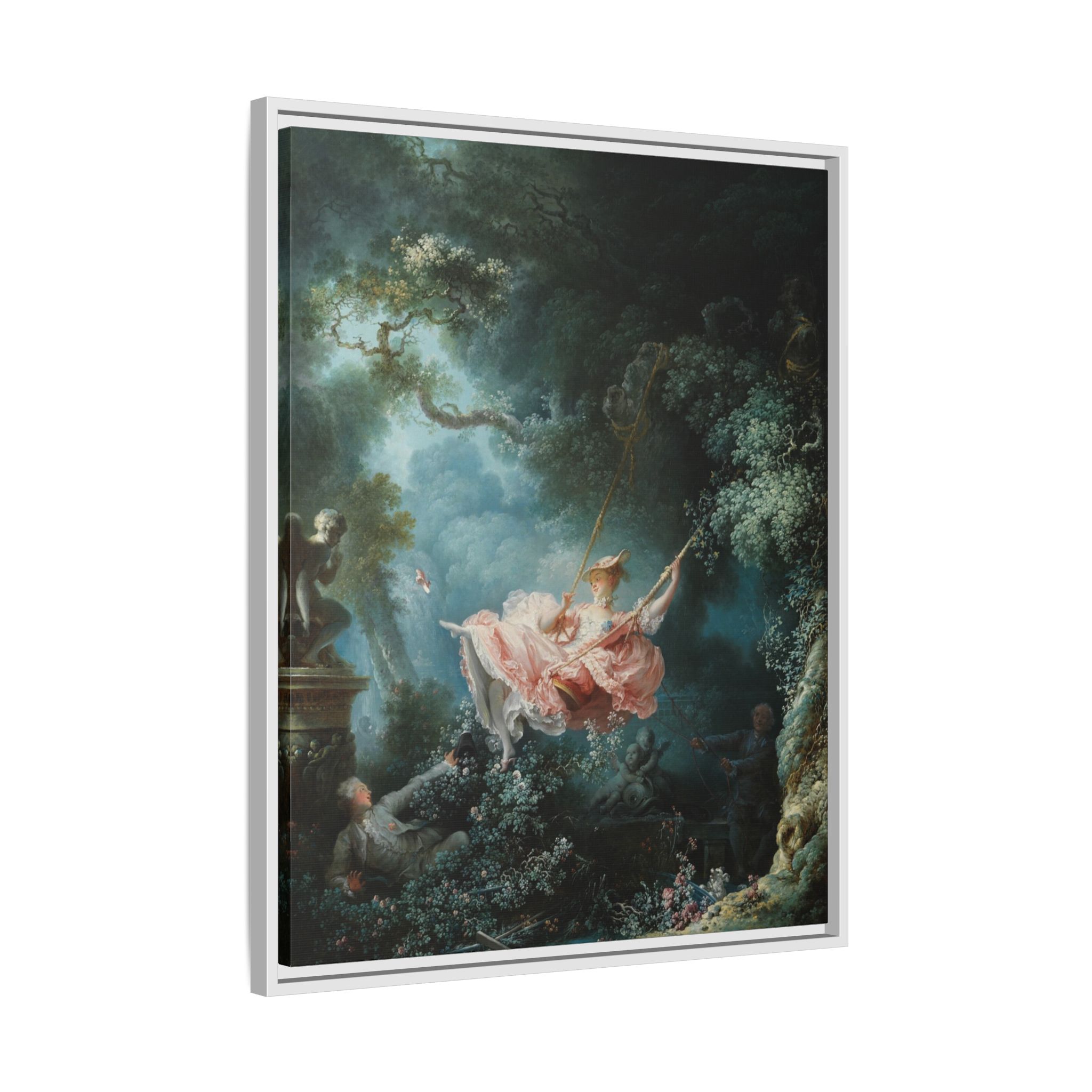 The Swing (1768) Framed Canvas | Jean-Honoré Fragonard Wall Art