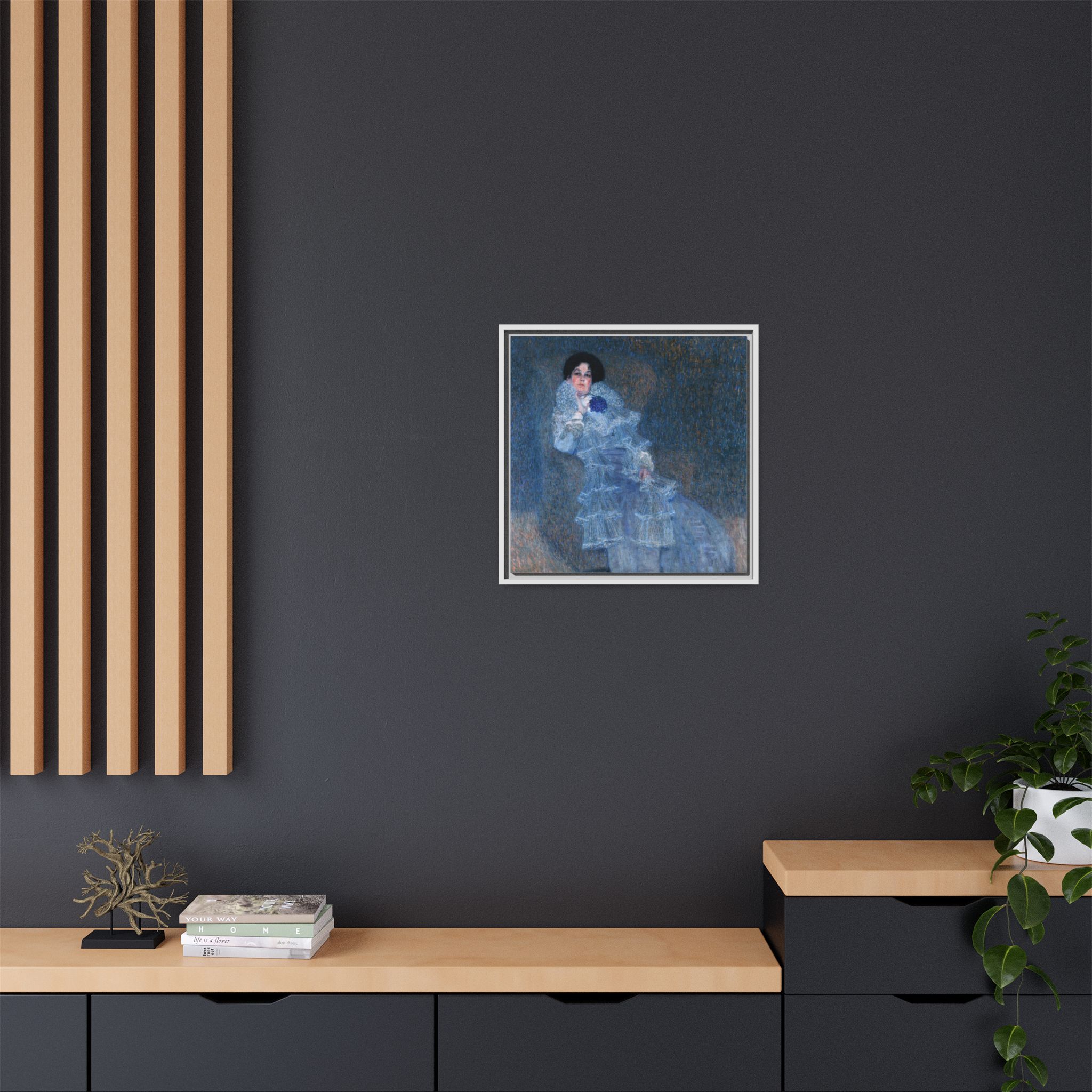 Portrait of Marie Henneberg (1901-1902) Framed Canvas | Gustav Klimt Wall Art