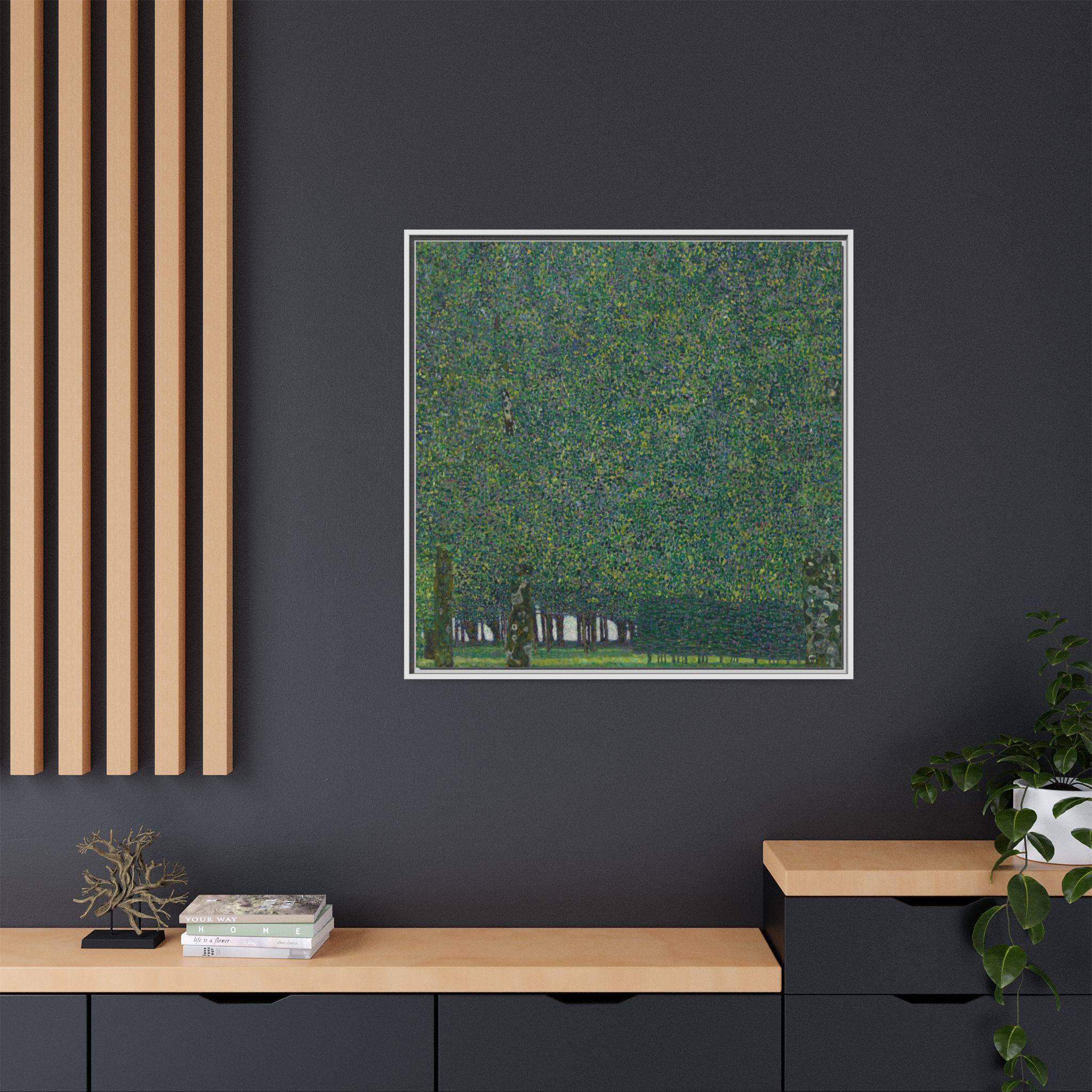 The Park (1909-1910) Framed Canvas | Gustav Klimt Wall Art