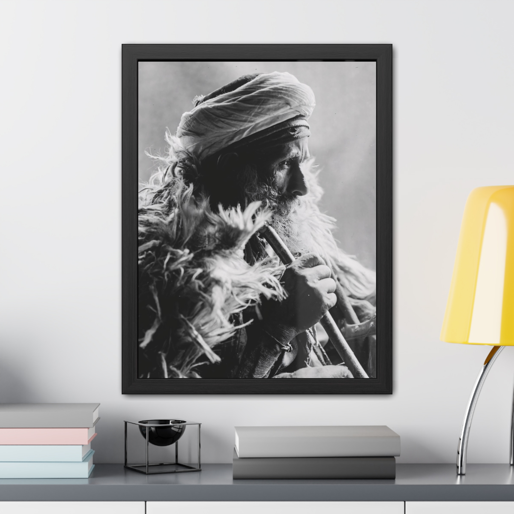 An Elderly Bedouin Man (1890s) Framed Poster | Photo Wall Art