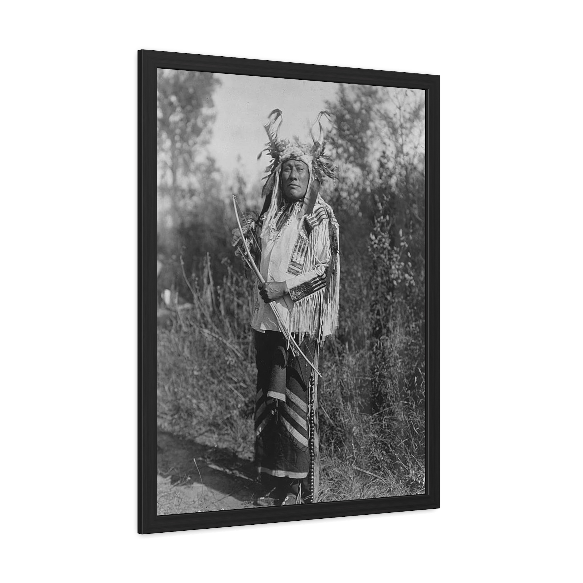 Long Time Dog, Hidatsa (c.1908) Framed Poster | Photo Wall Art
