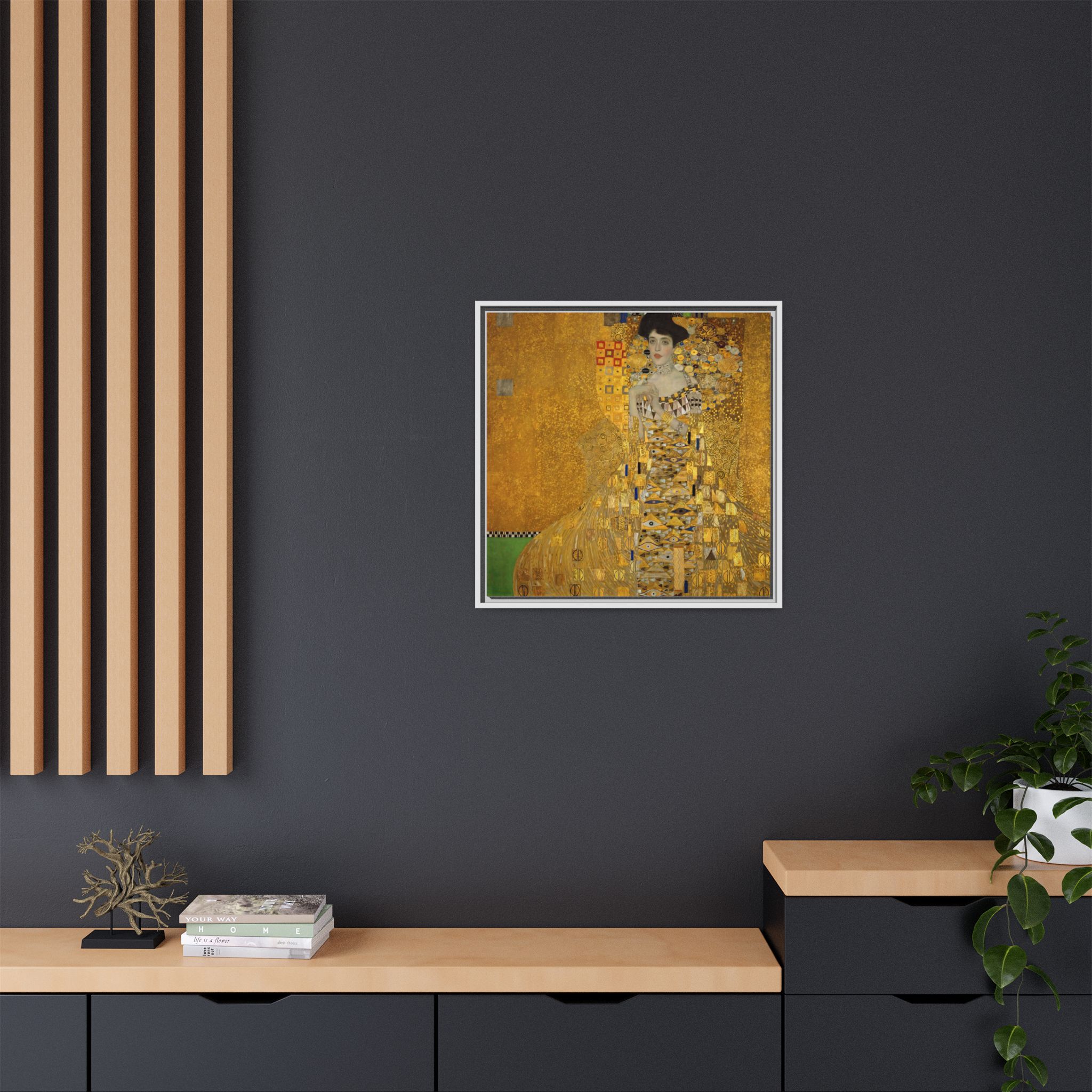 Portrait of Adele Bloch-Bauer I (1907) Framed Canvas | Gustav Klimt Wall Art