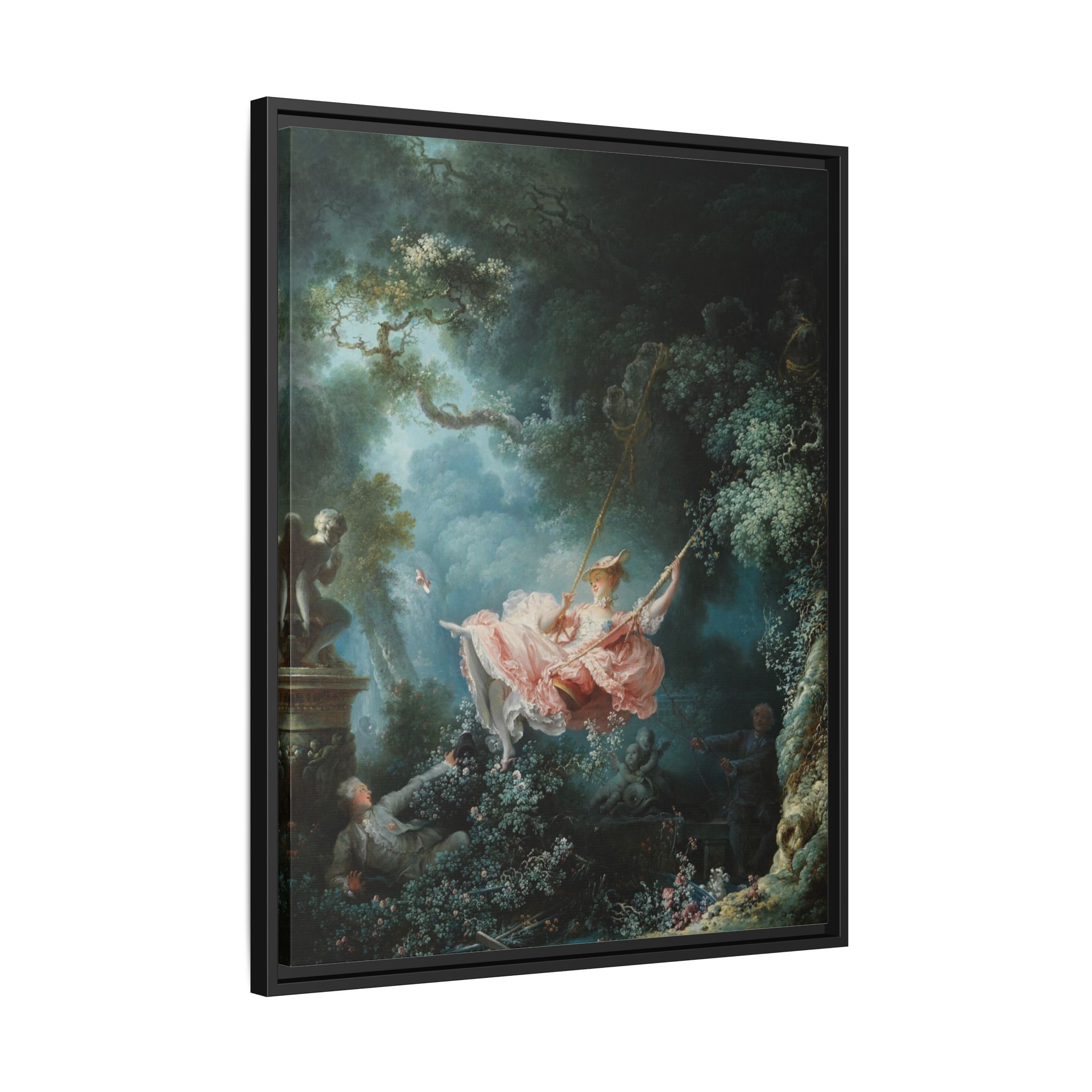 The Swing (1768) Framed Canvas | Jean-Honoré Fragonard Wall Art