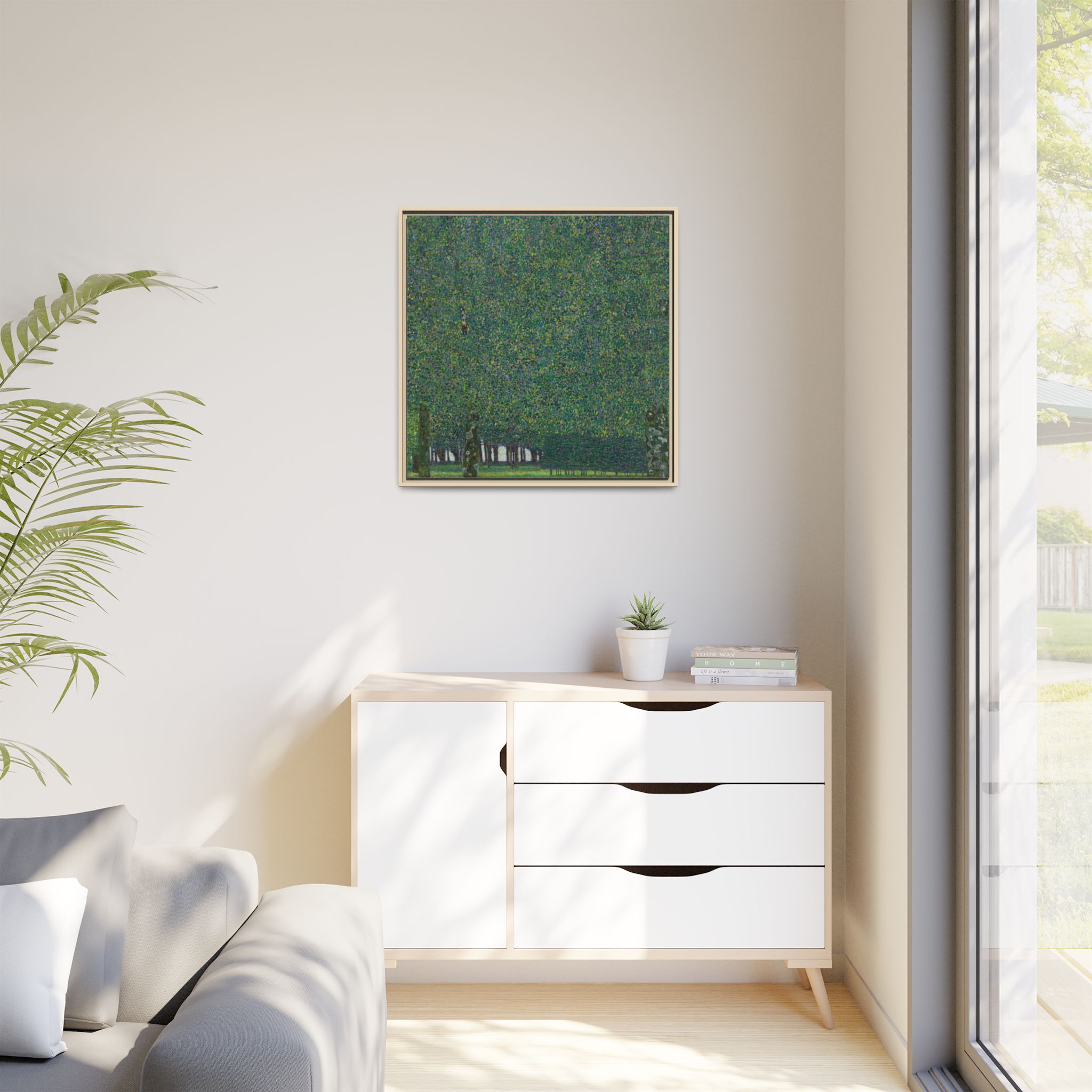 The Park (1909-1910) Framed Canvas | Gustav Klimt Wall Art