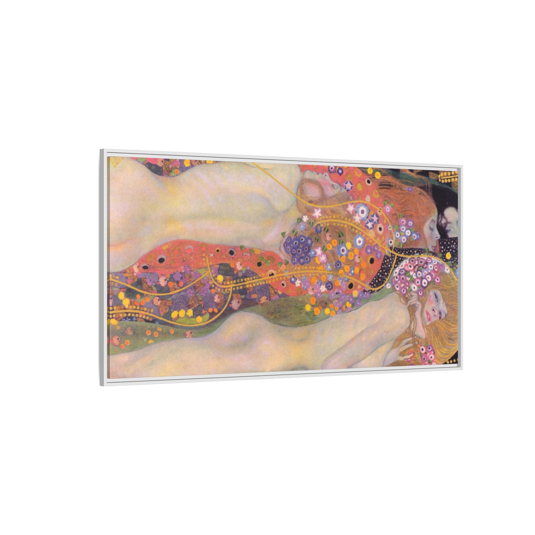 Water Serpents II (1904-1907) Framed Canvas | Gustav Klimt Wall Art