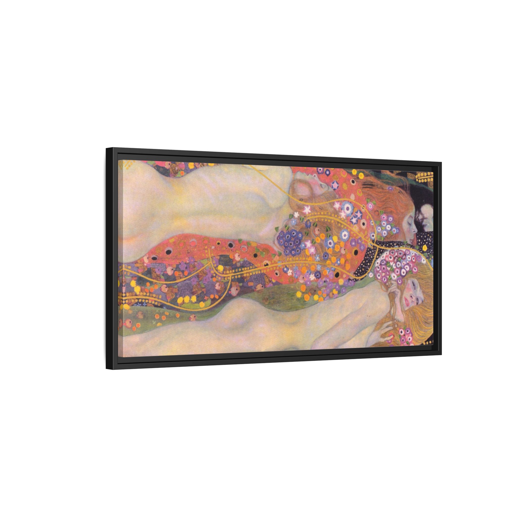 Water Serpents II (1904-1907) Framed Canvas | Gustav Klimt Wall Art
