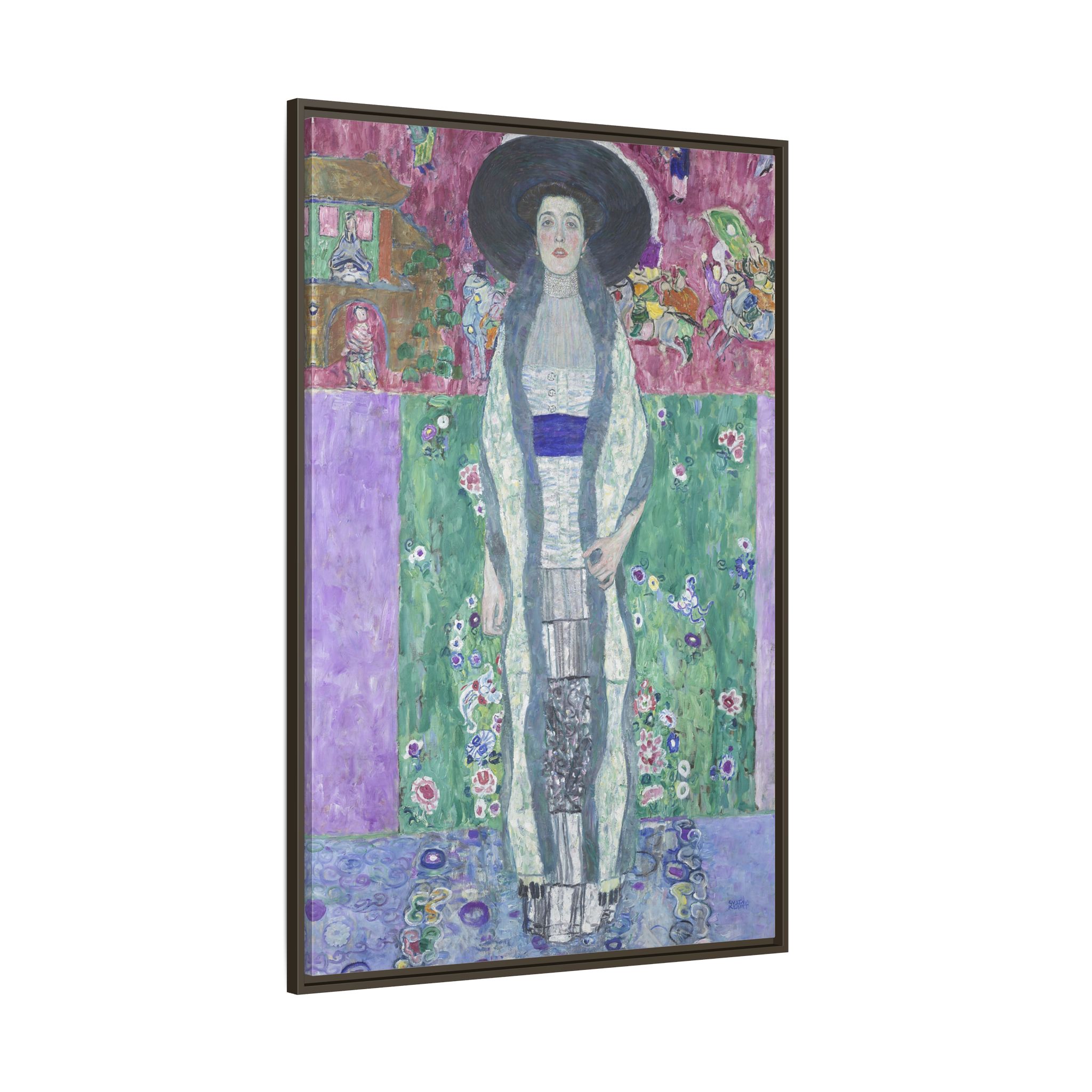 Portrait of Adele Bloch-Bauer II (1912) Framed Canvas | Gustav Klimt Wall Art