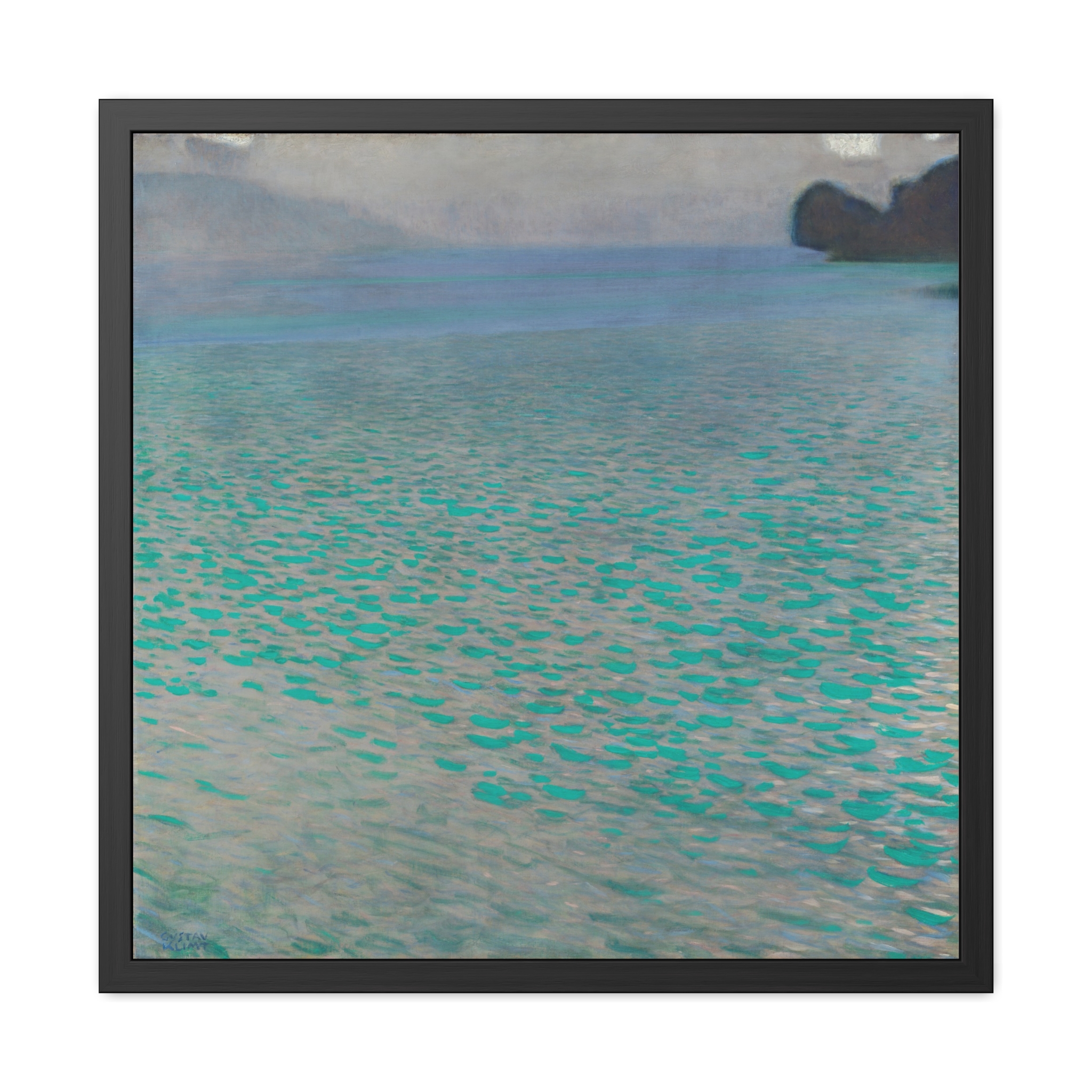 At Lake Attersee (1900) Framed Poster | Gustav Klimt Wall Art