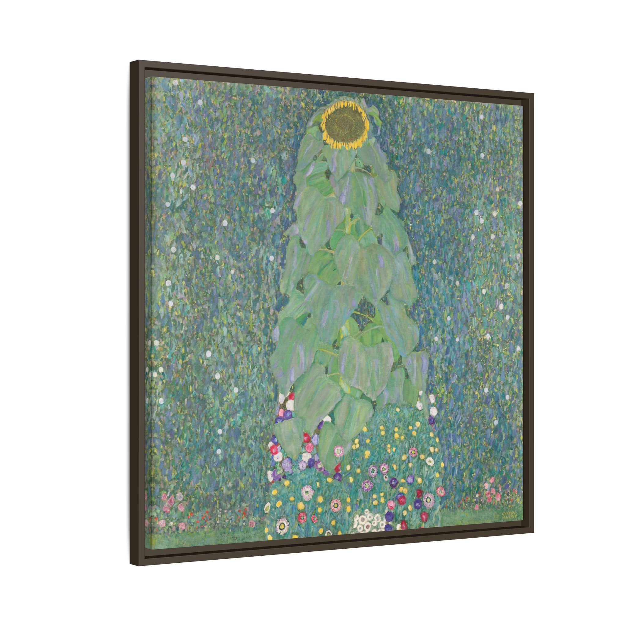 The Sunflower (1907-1908) Framed Canvas | Gustav Klimt Wall Art