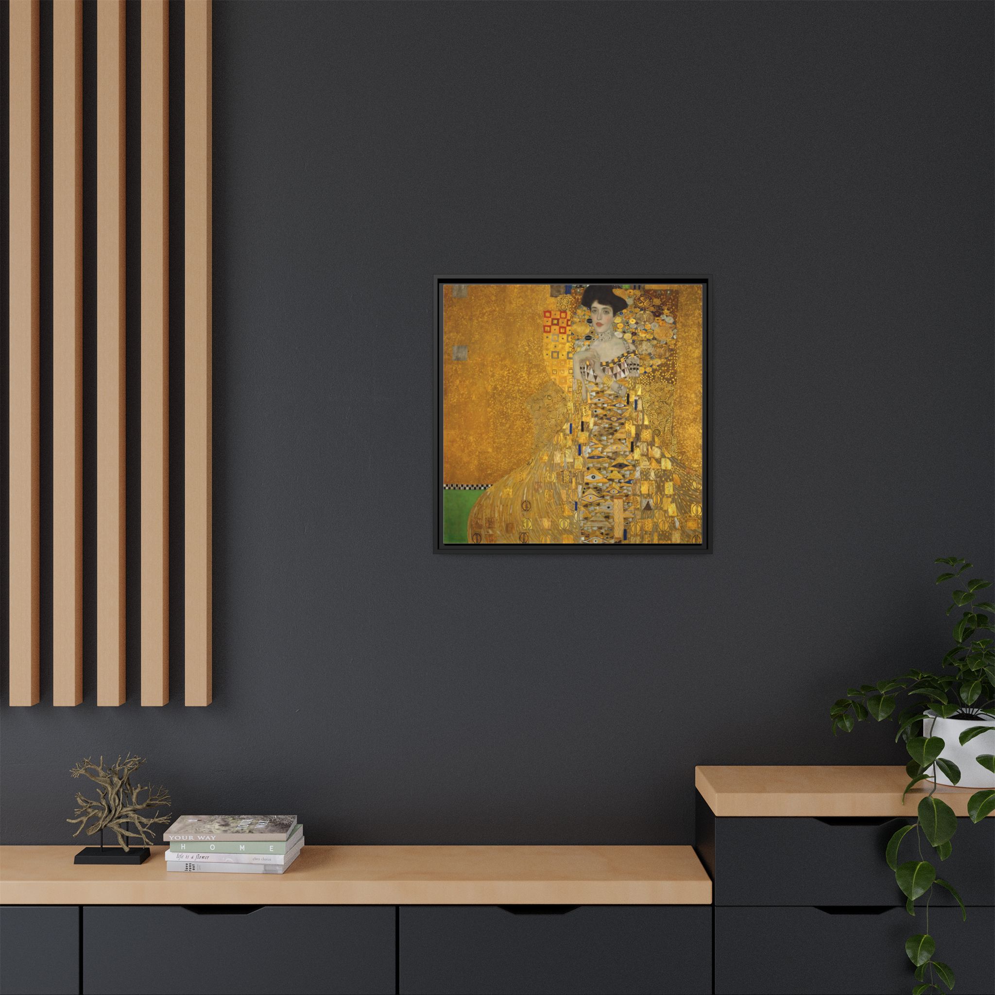Portrait of Adele Bloch-Bauer I (1907) Framed Canvas | Gustav Klimt Wall Art