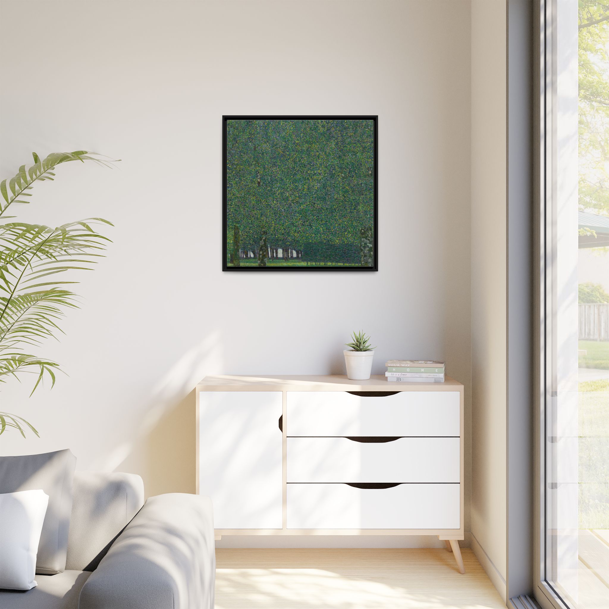 The Park (1909-1910) Framed Canvas | Gustav Klimt Wall Art