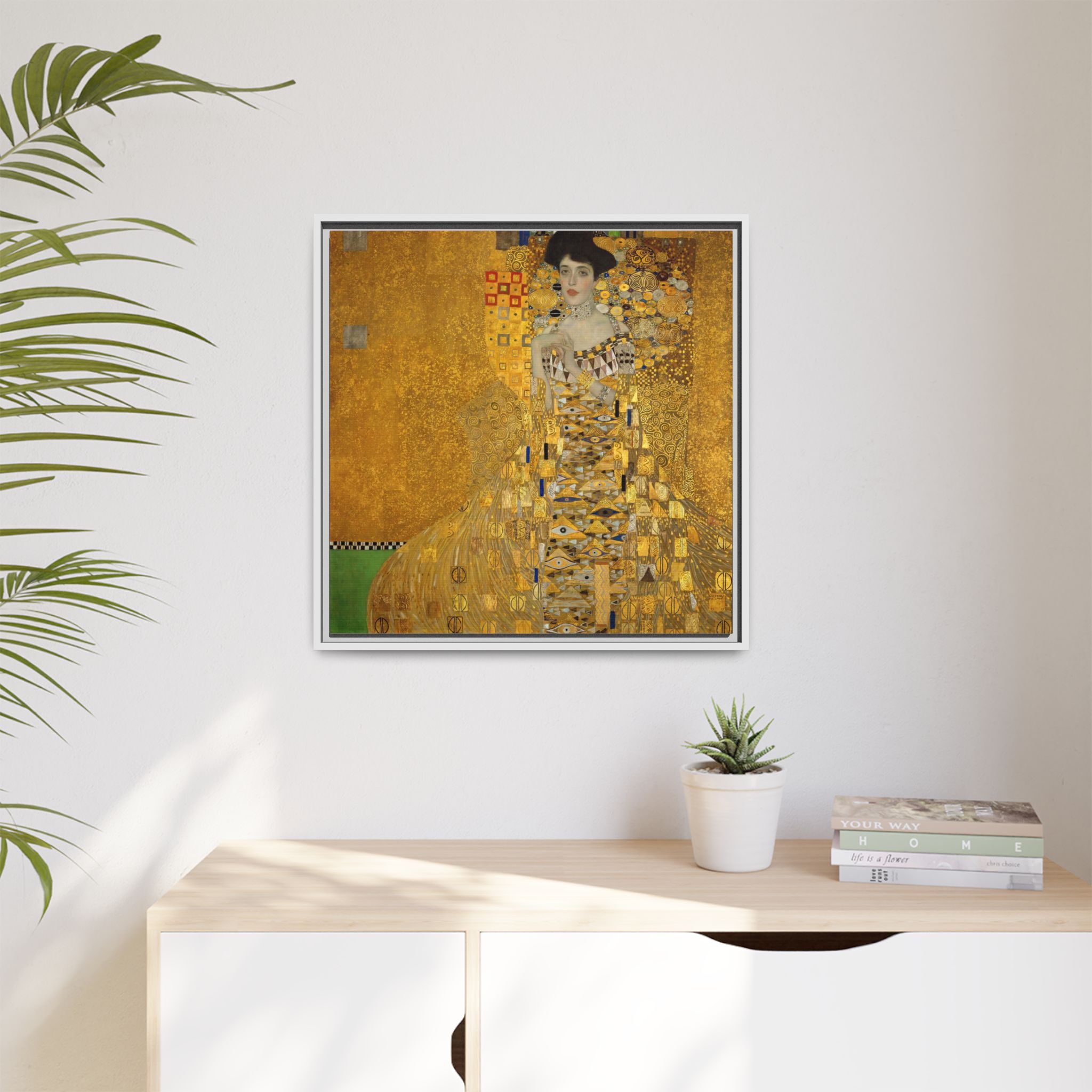 Portrait of Adele Bloch-Bauer I (1907) Framed Canvas | Gustav Klimt Wall Art