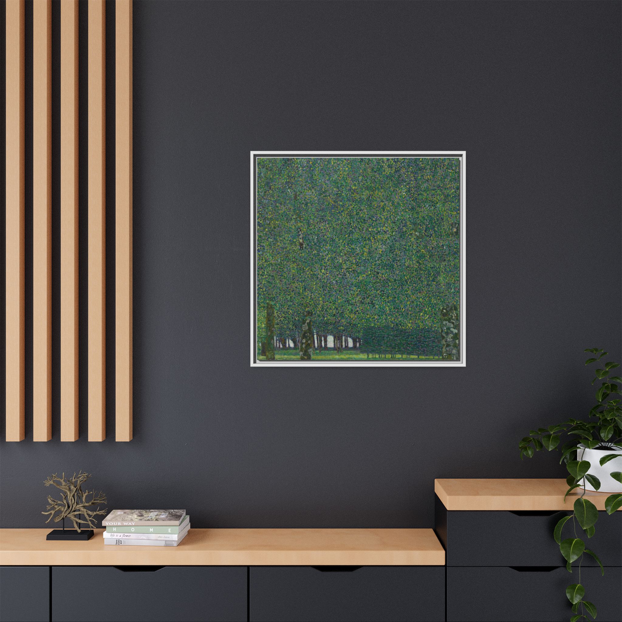 The Park (1909-1910) Framed Canvas | Gustav Klimt Wall Art