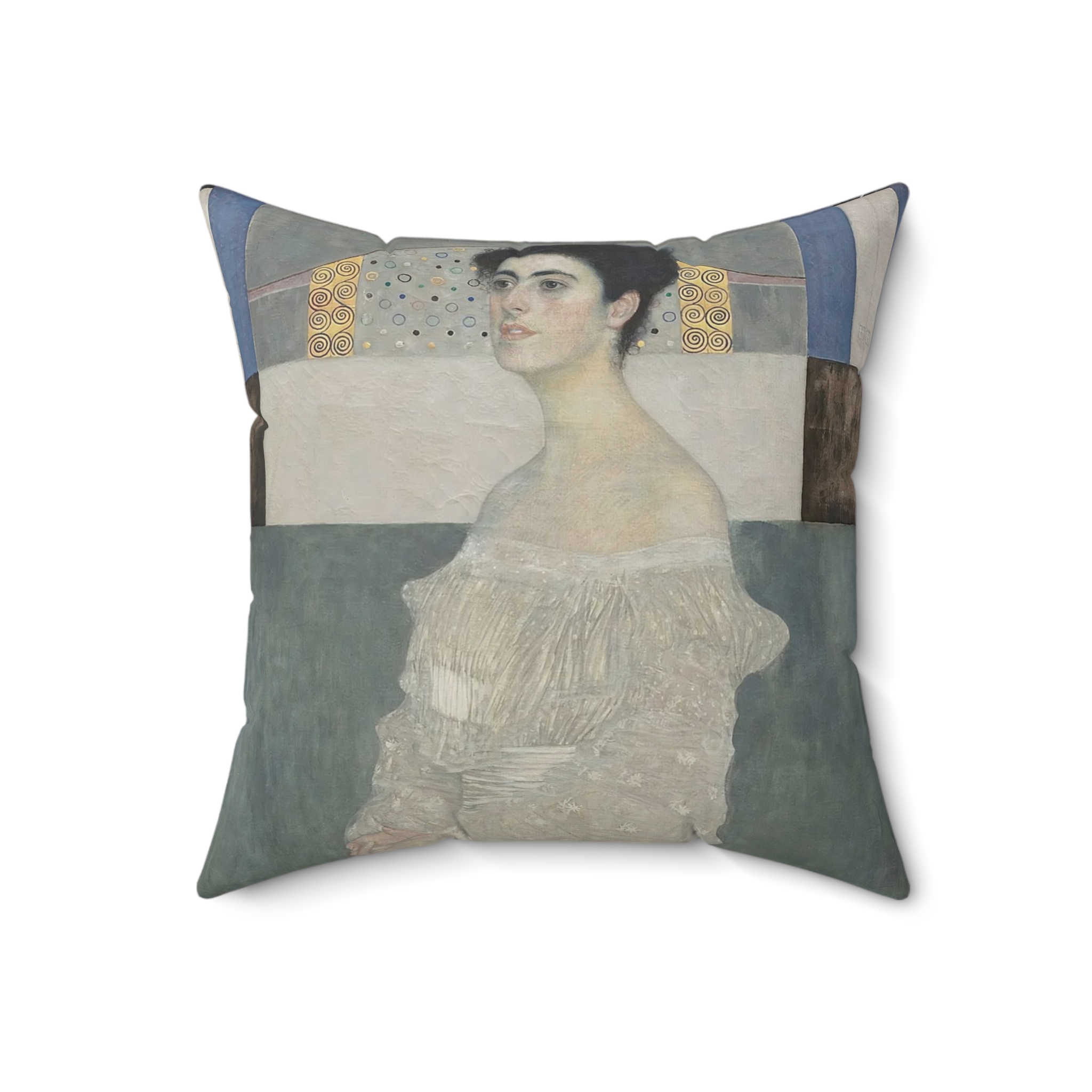 Portrait of Margaret Stonborough-Wittgenstein (1905) Throw Pillow | Gustav Klimt