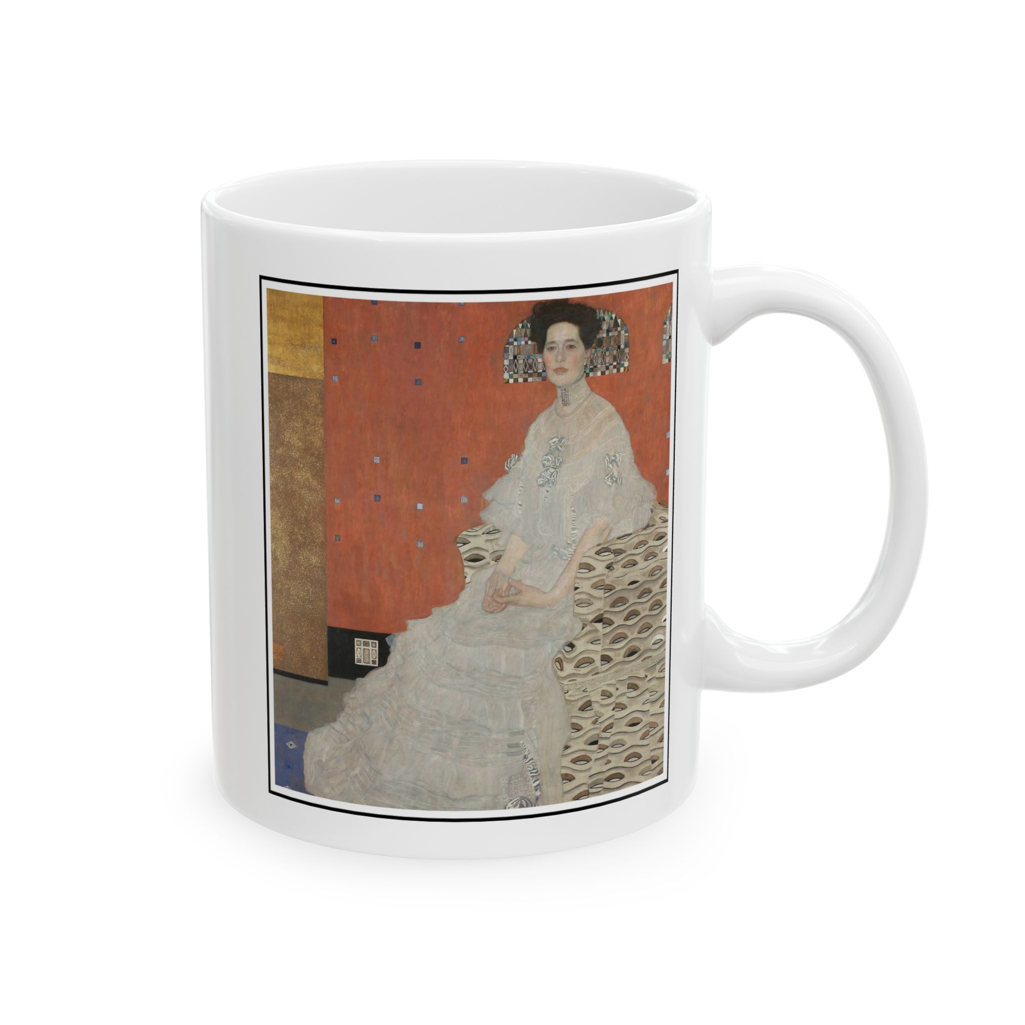 Portrait of Fritza Riedler (1906) Mug | Gustav Klimt
