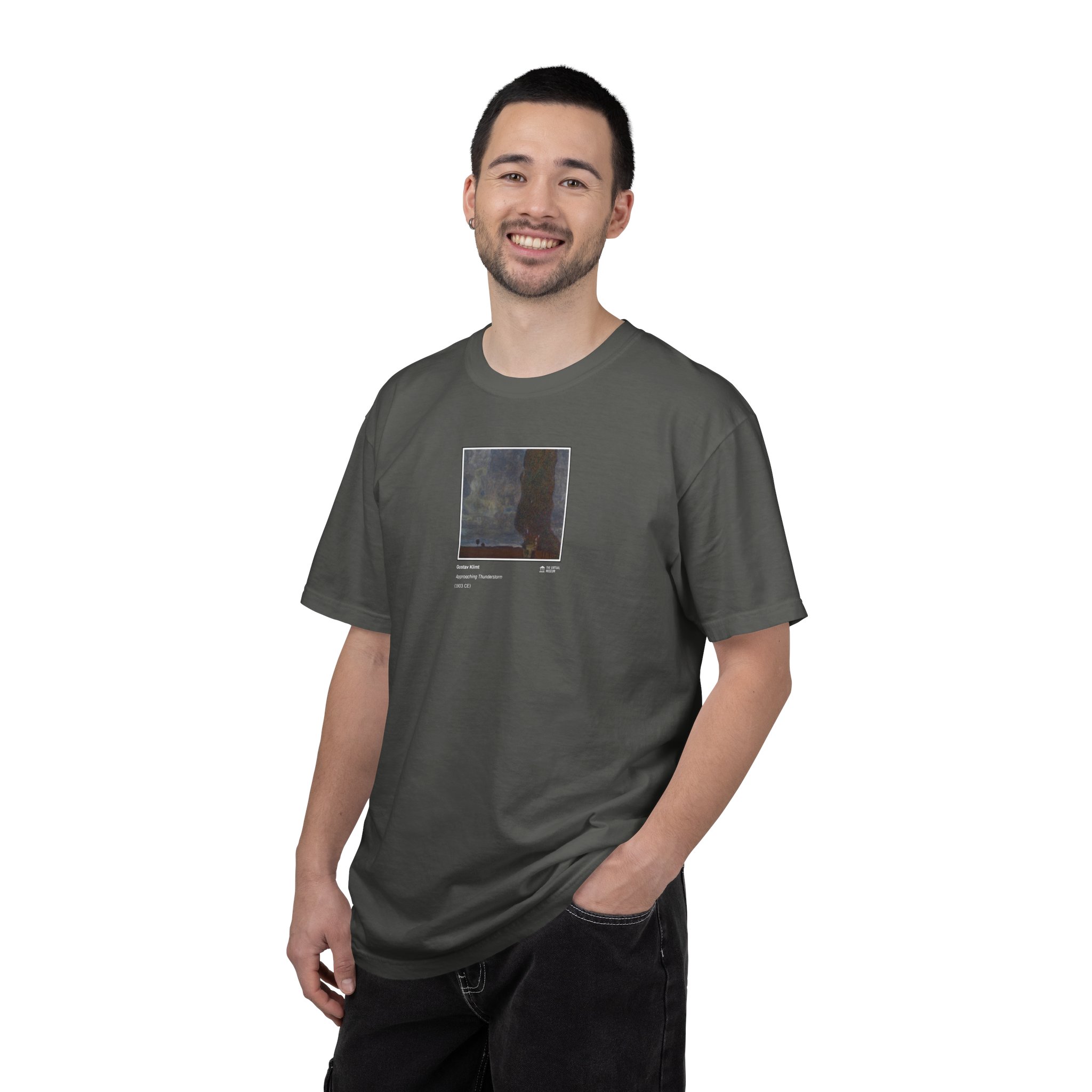 Approaching Thunderstorm (The Large Poplar II) (1903) T-Shirt | Gustav Klimt