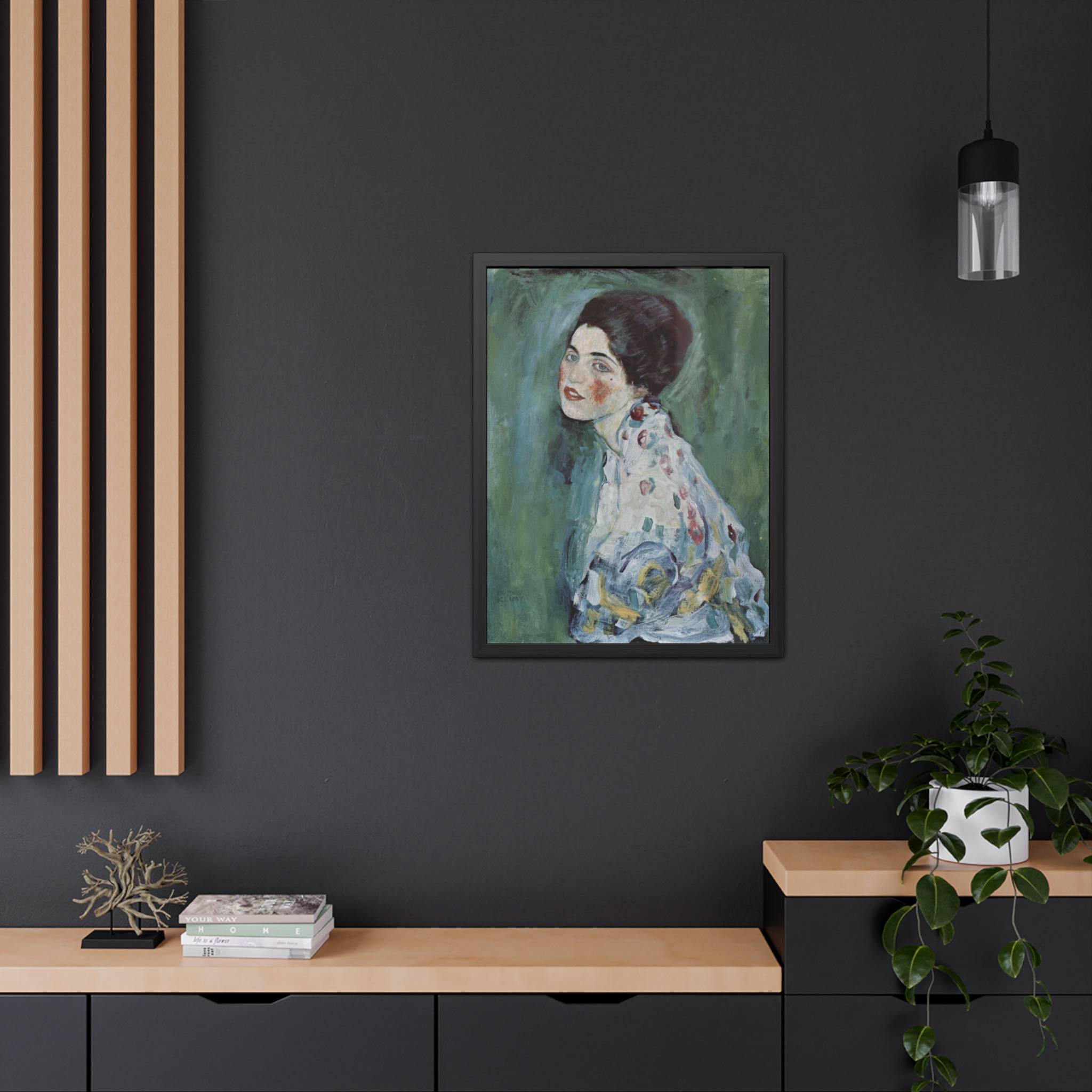 Portrait of a Lady (1916-1917) Framed Poster | Gustav Klimt Wall Art