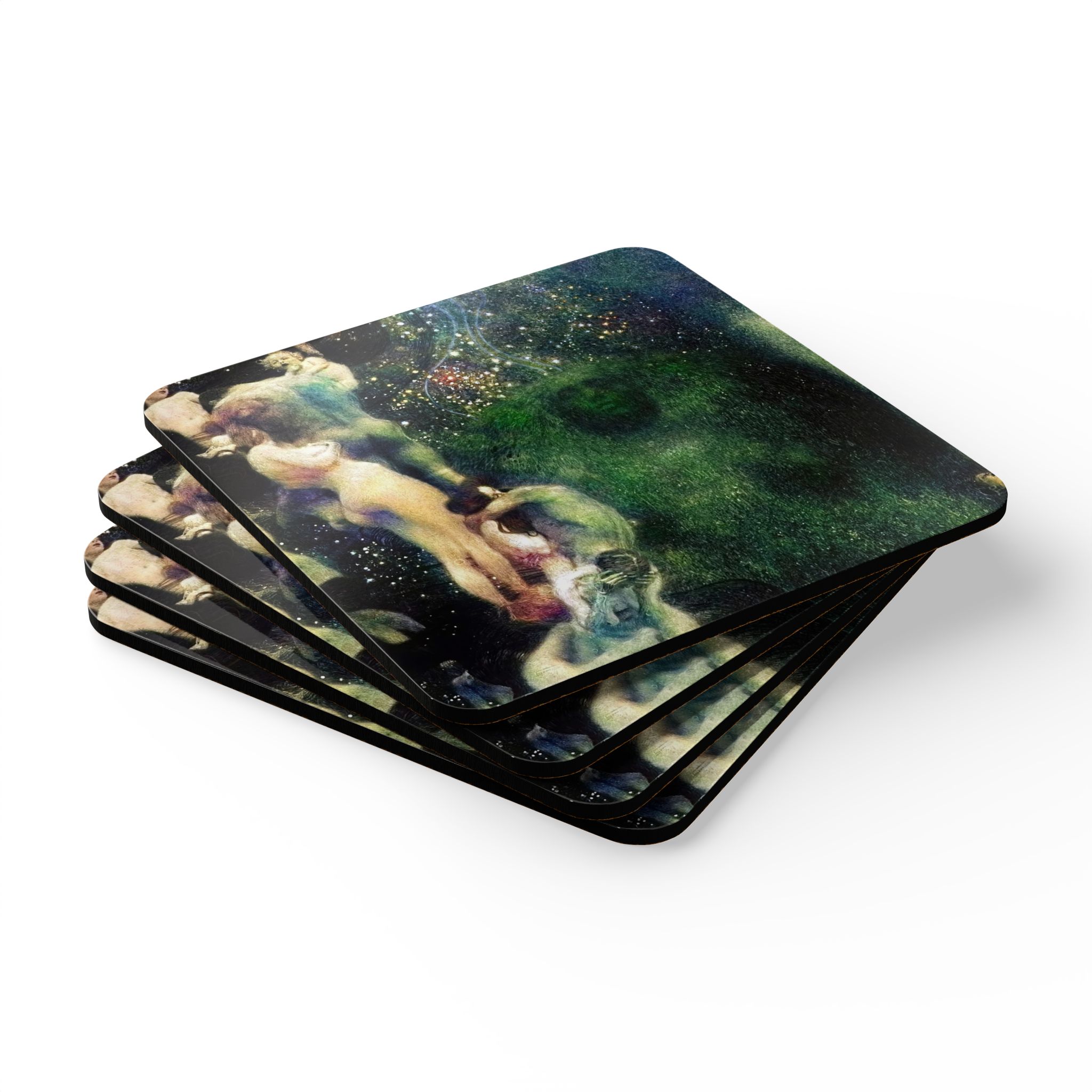 Philosophy (1907) Coaster Set | Gustav Klimt
