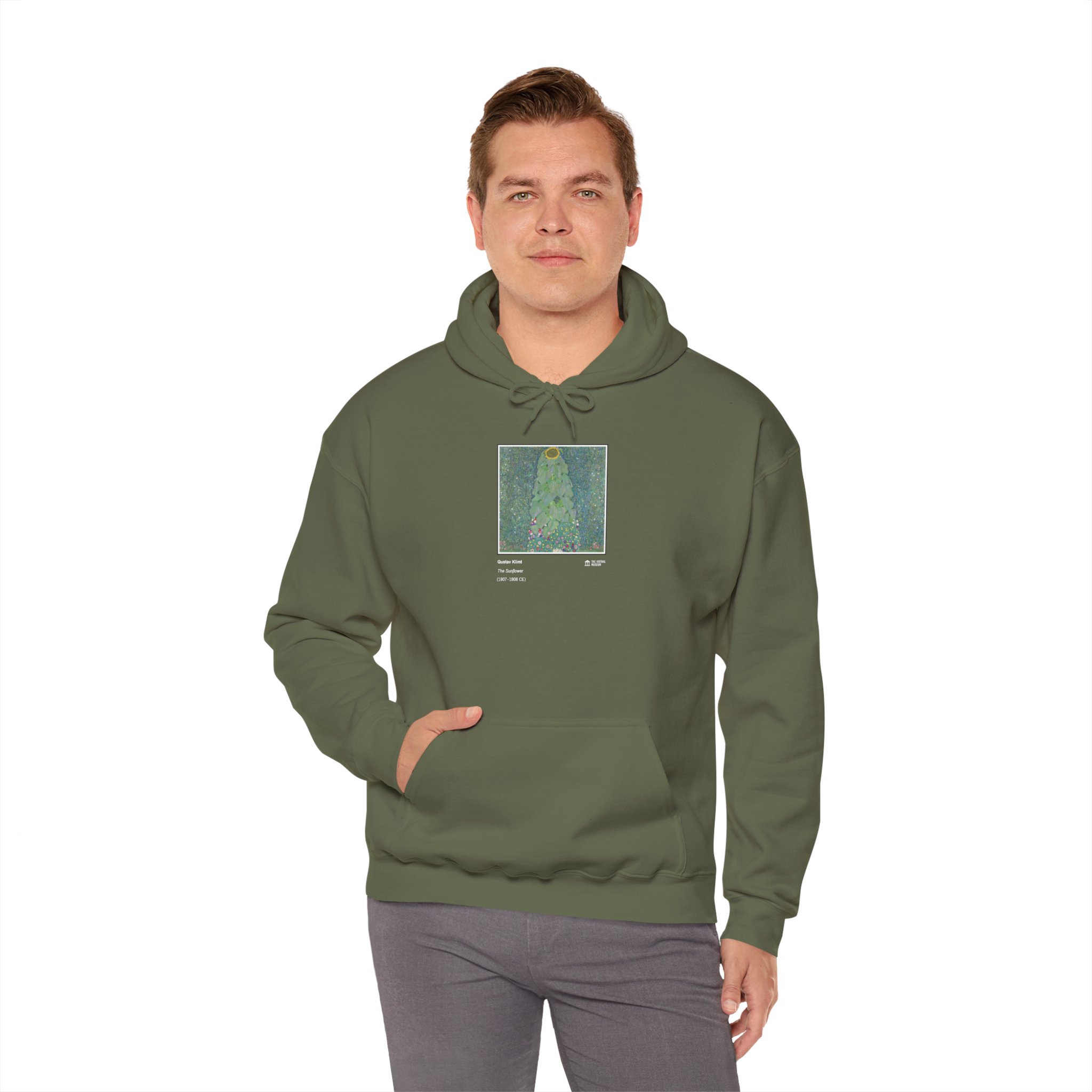 The Sunflower (1907-1908) Hoodie | Gustav Klimt
