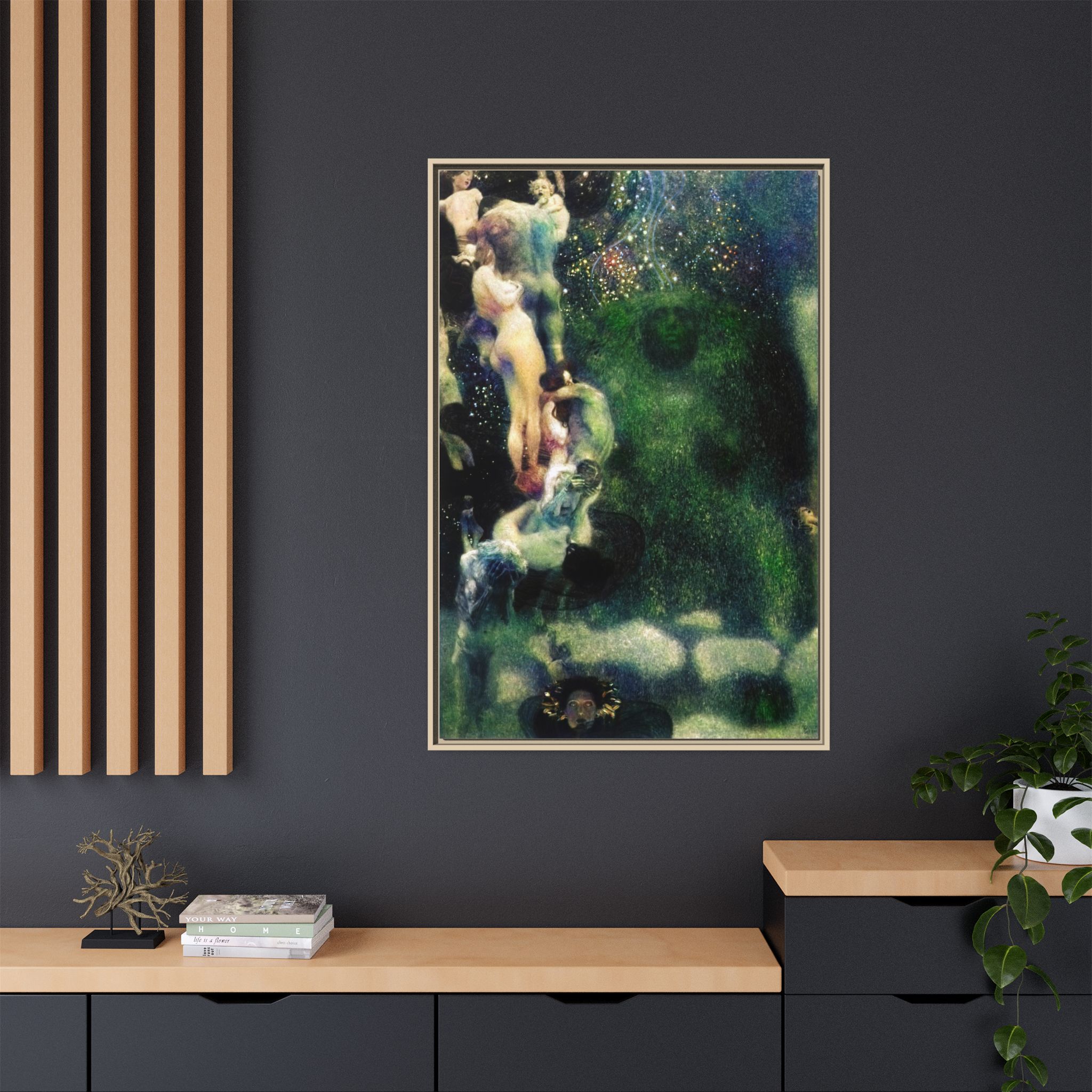 Philosophy (1907) Framed Canvas | Gustav Klimt Wall Art