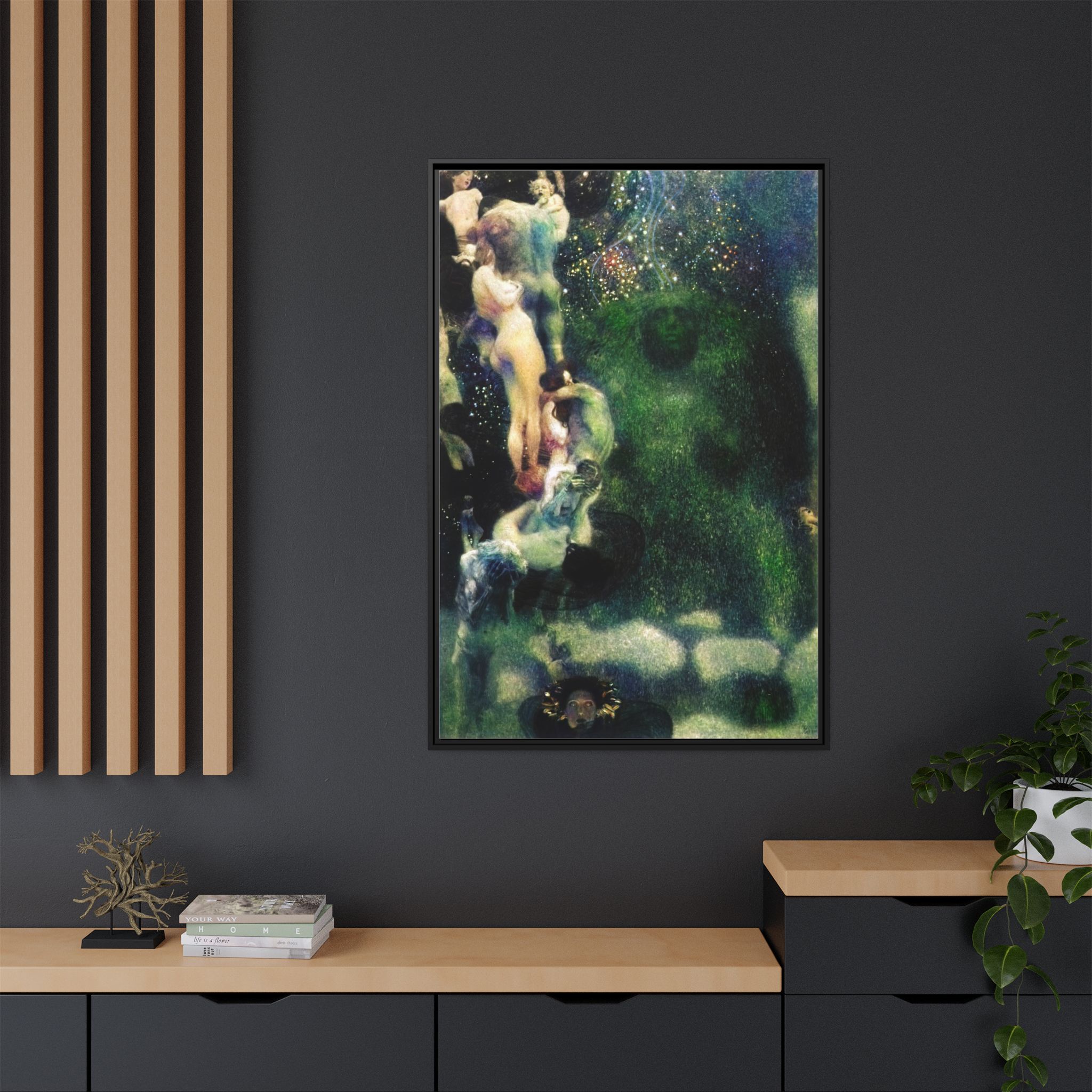 Philosophy (1907) Framed Canvas | Gustav Klimt Wall Art