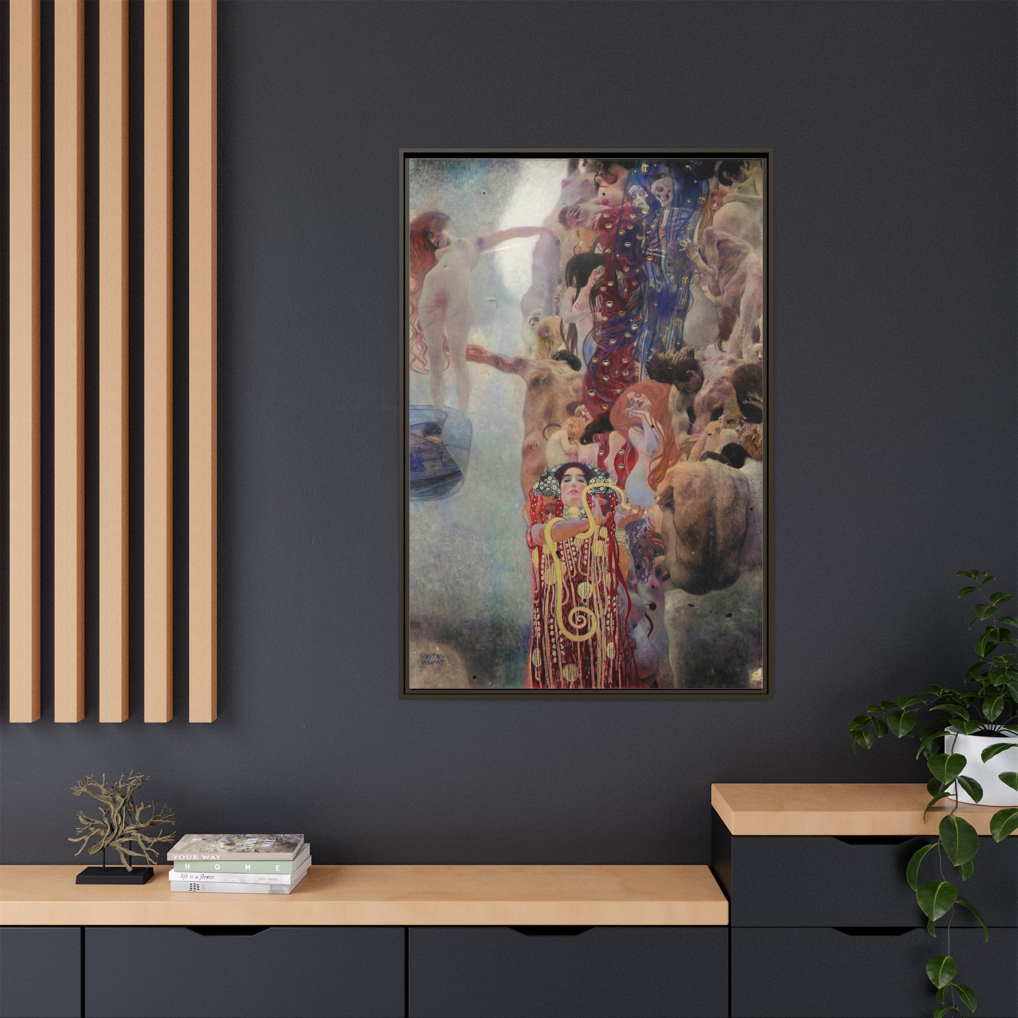 Medicine (1907 CE) Framed Canvas | Gustav Klimt Wall Art